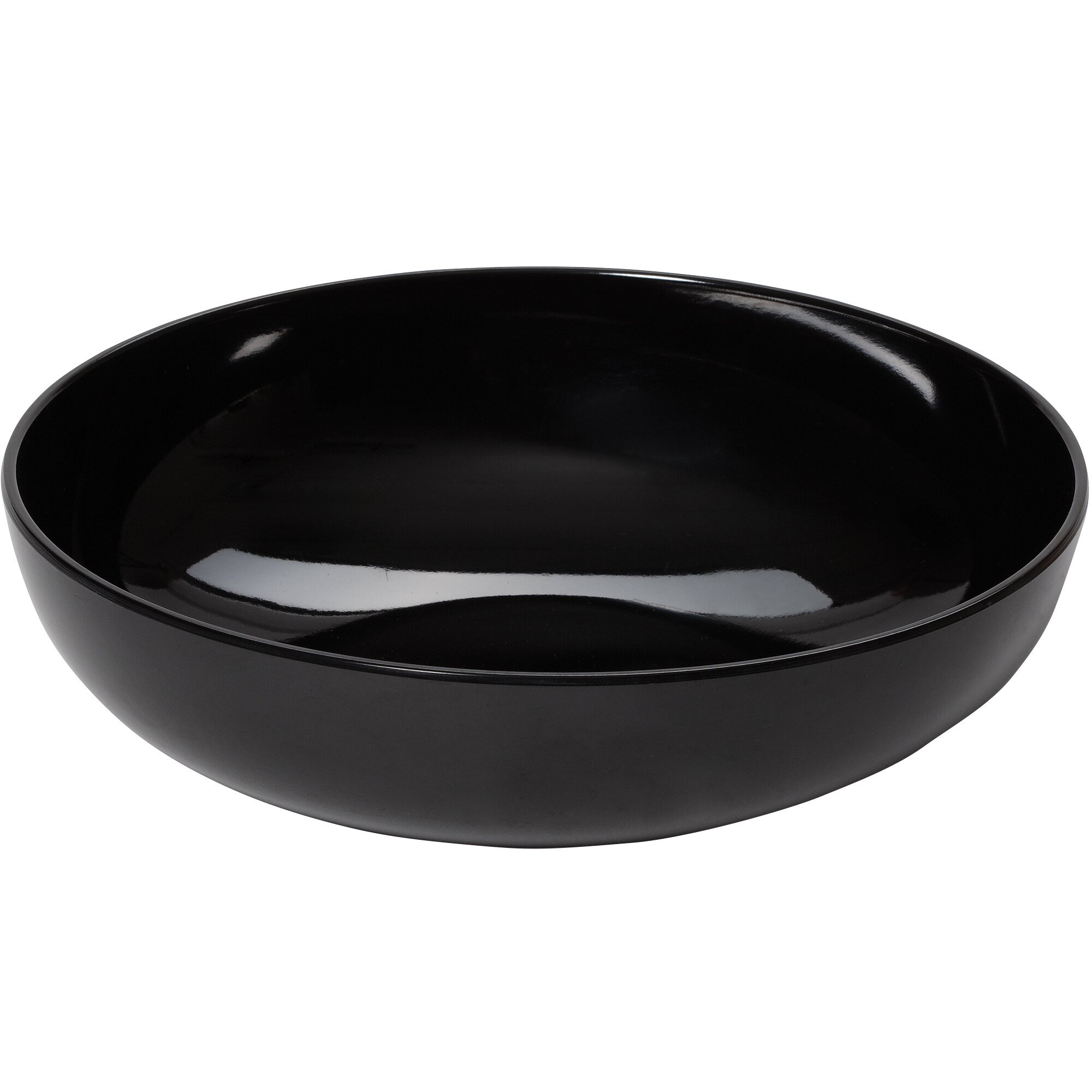 GET B-46-BK Settlement 1.7 Qt. Black Melamine Serving Bowl - 12/Case