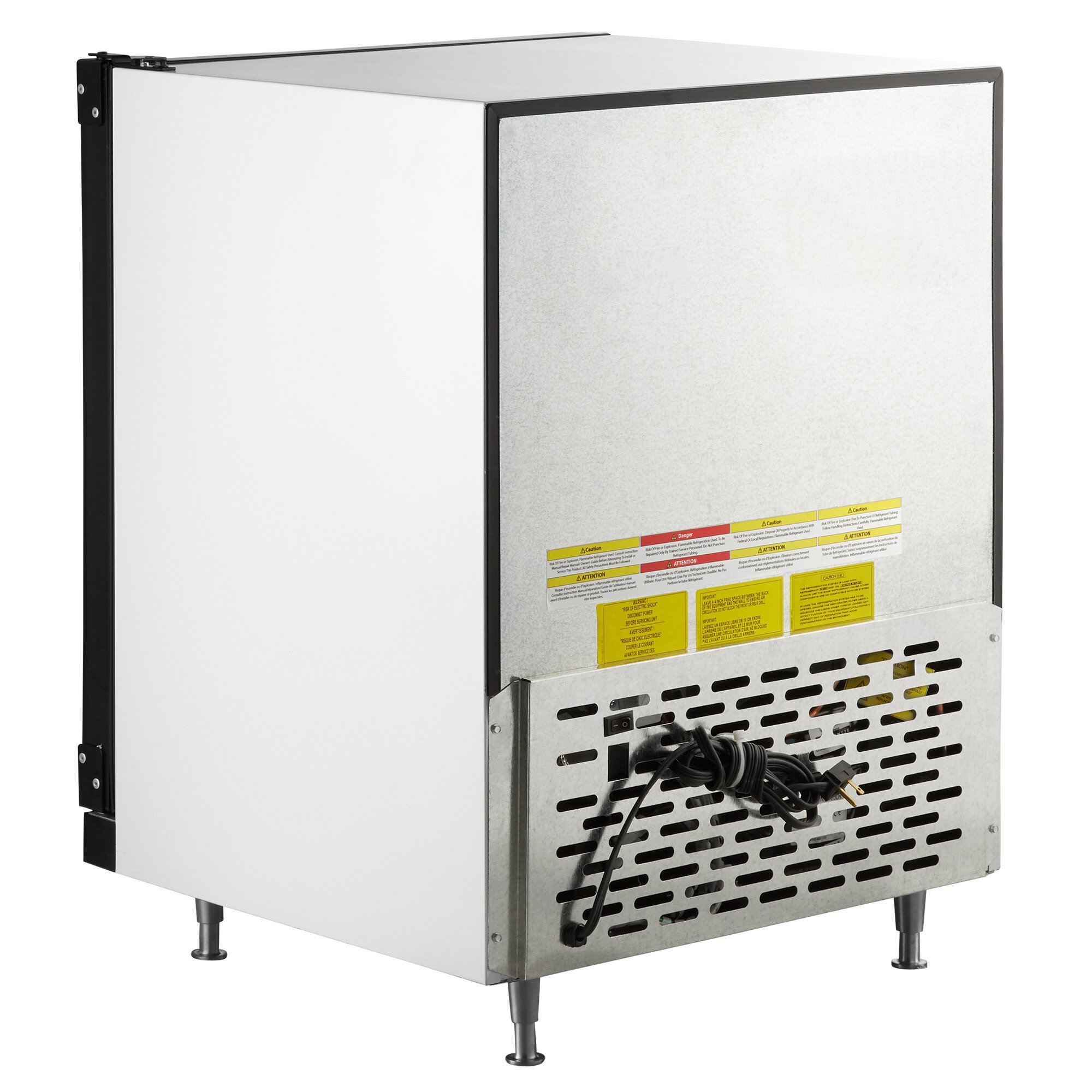 BeverageAir CF3HC1W White Countertop Display Freezer with Swing Door