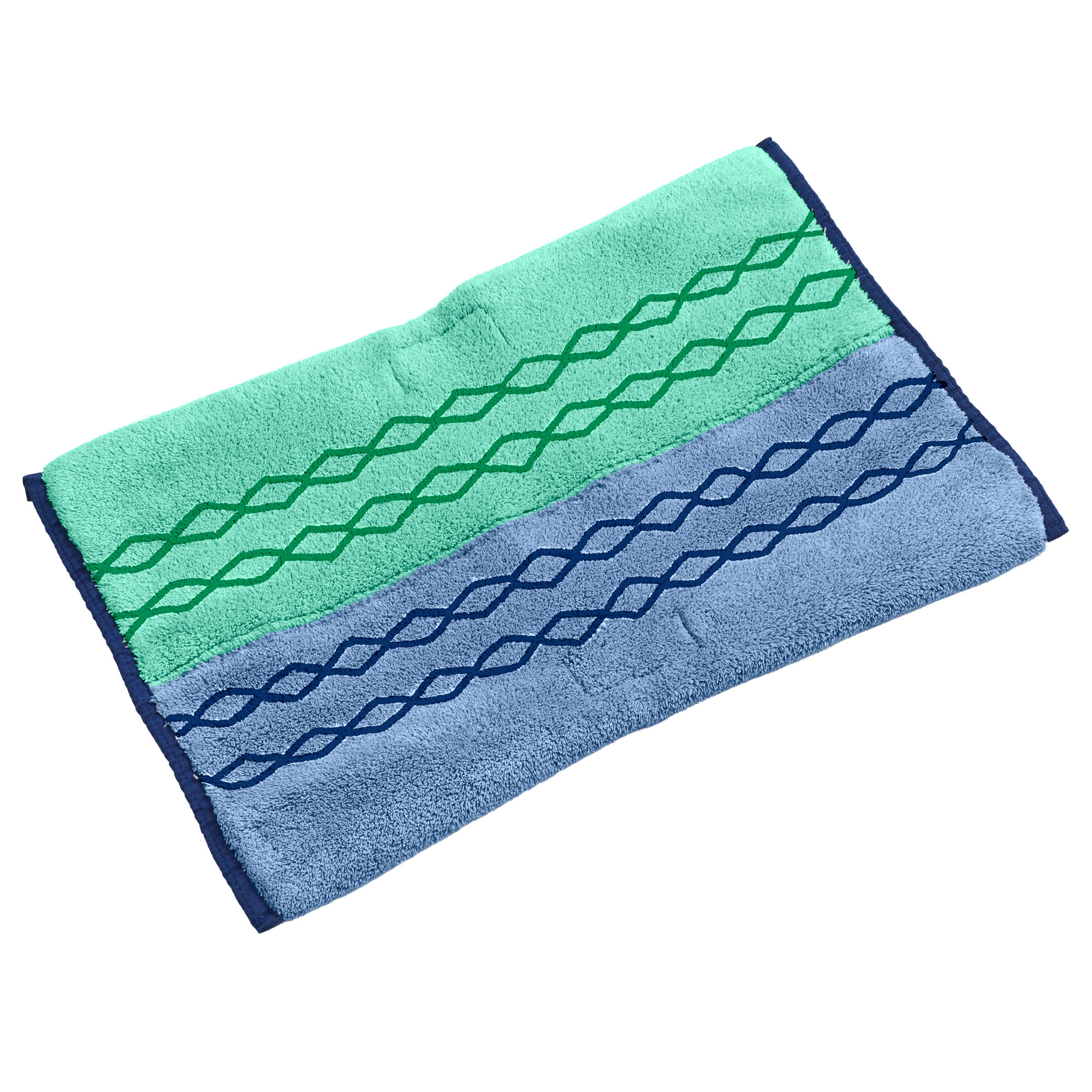 Rubbermaid 1791679 HYGEN Pulse 18" Green / Blue Double Sided Wet and
