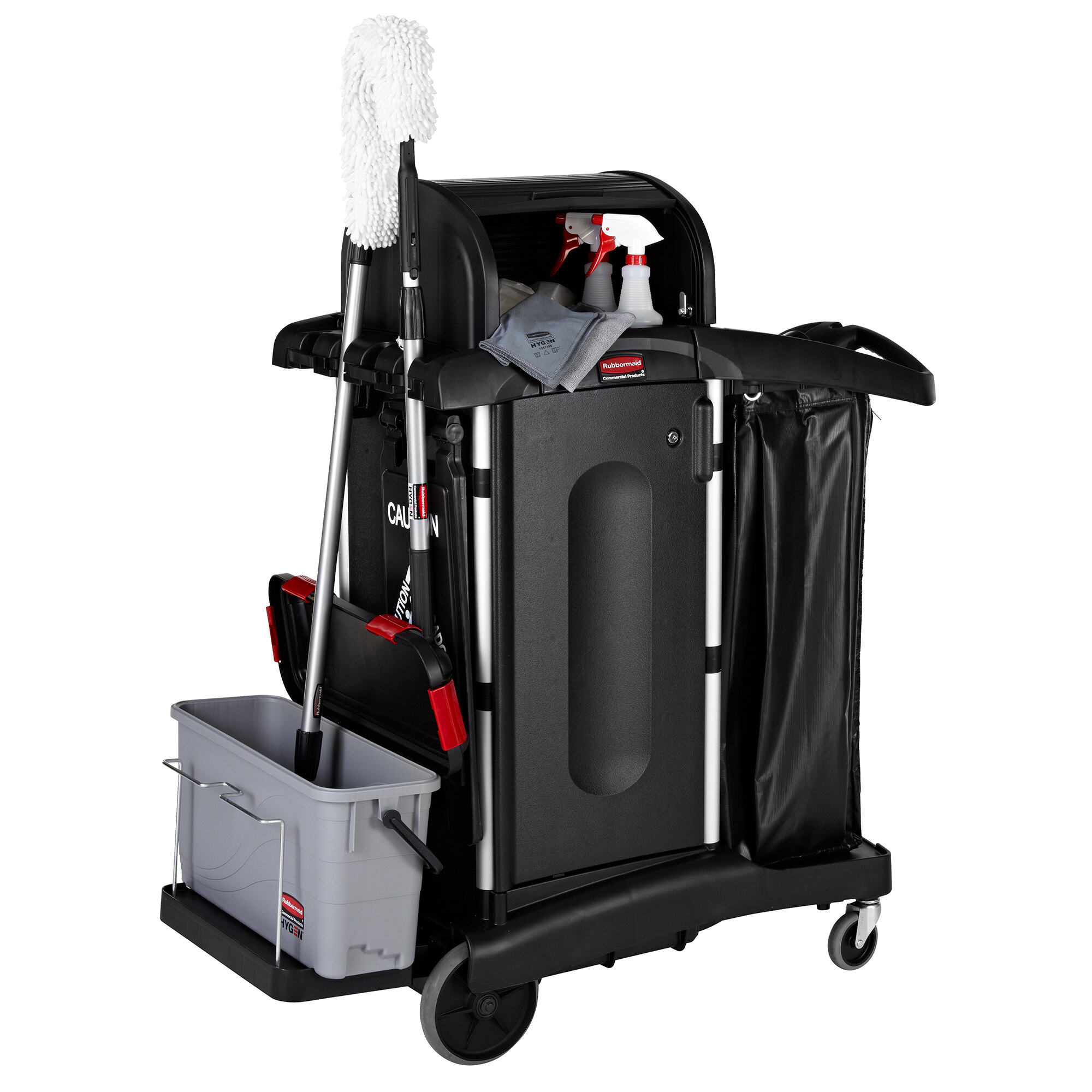 Rubbermaid 1863892 HYGEN Executive Series Gray Microfiber Charging