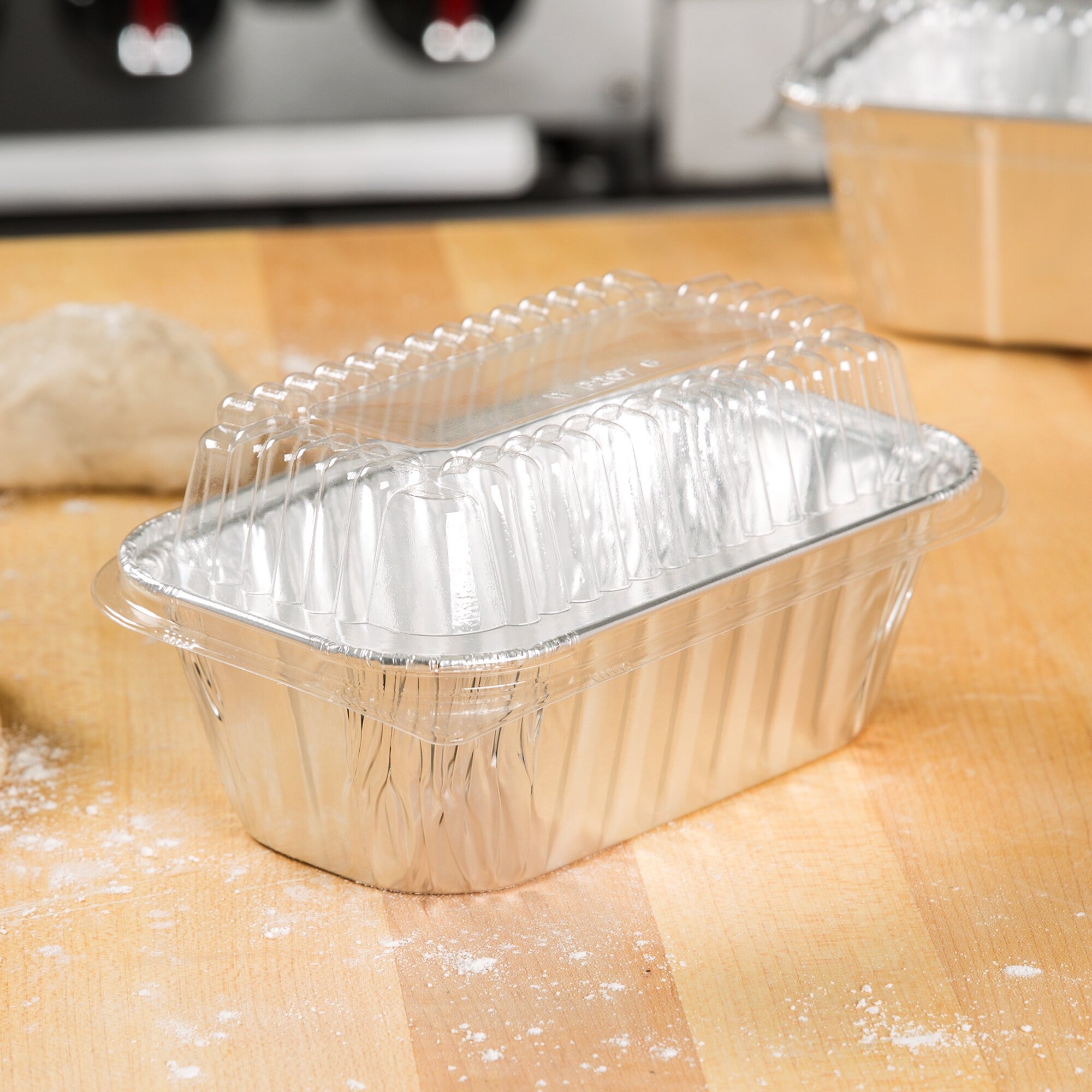 D&W Clear Dome Lid for 1 lb. Foil Bread Loaf Pan 500/Case