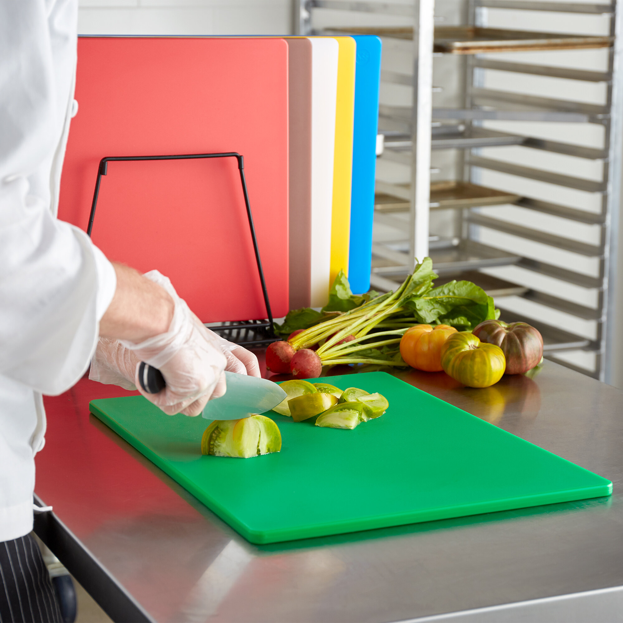  Color  Coded Cutting  Board  Set 6 Boards  WebstaurantStore