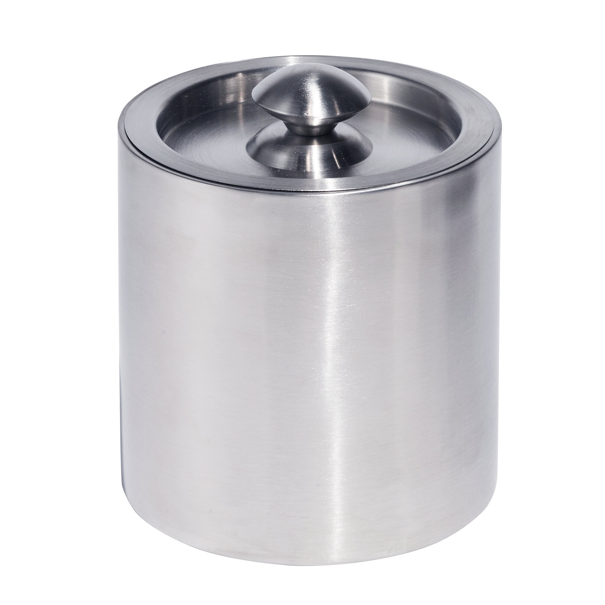 Brushed Collection Stainless Steel 2 Qt. Ice Bucket with Lid