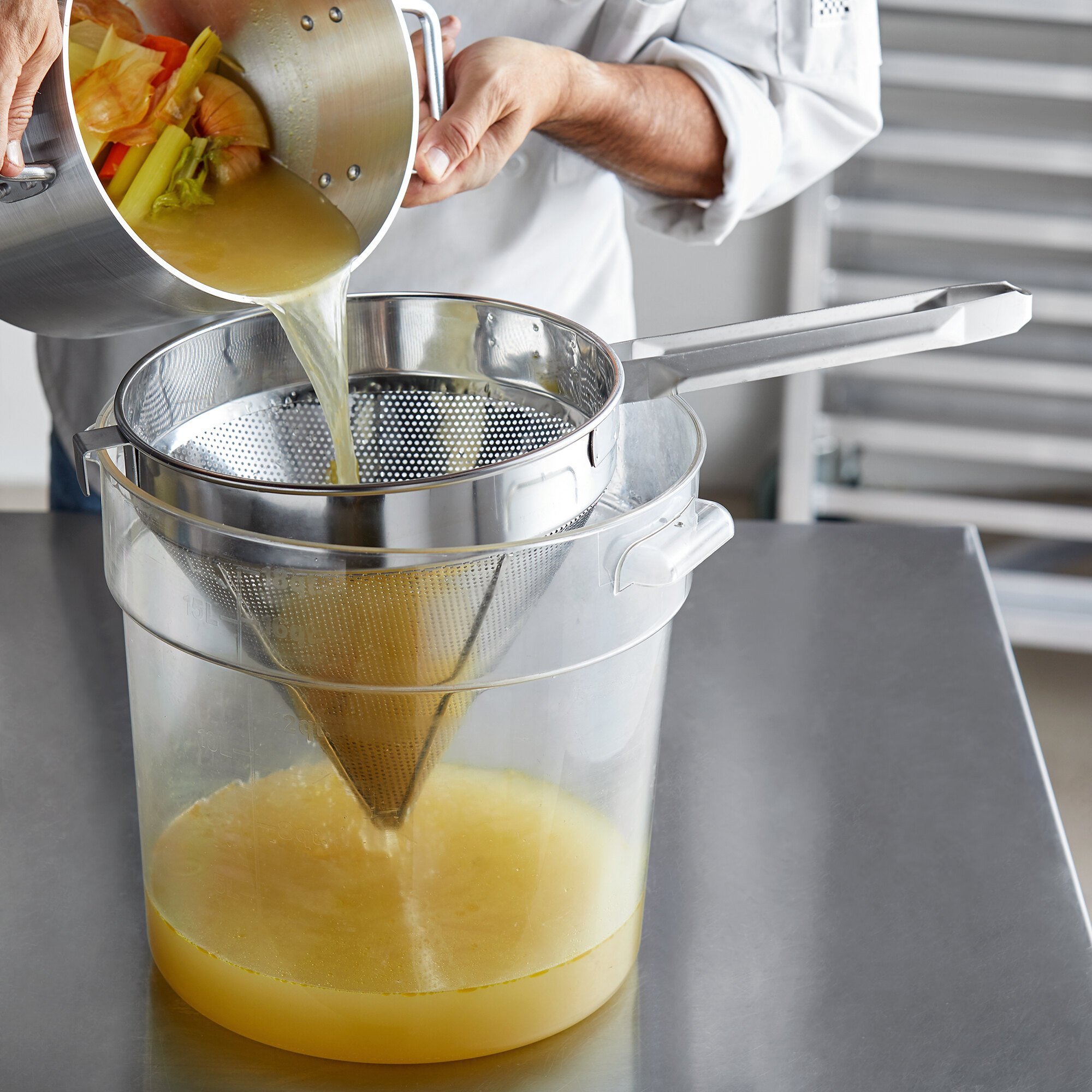 Choice 10" Fine China Cap Strainer