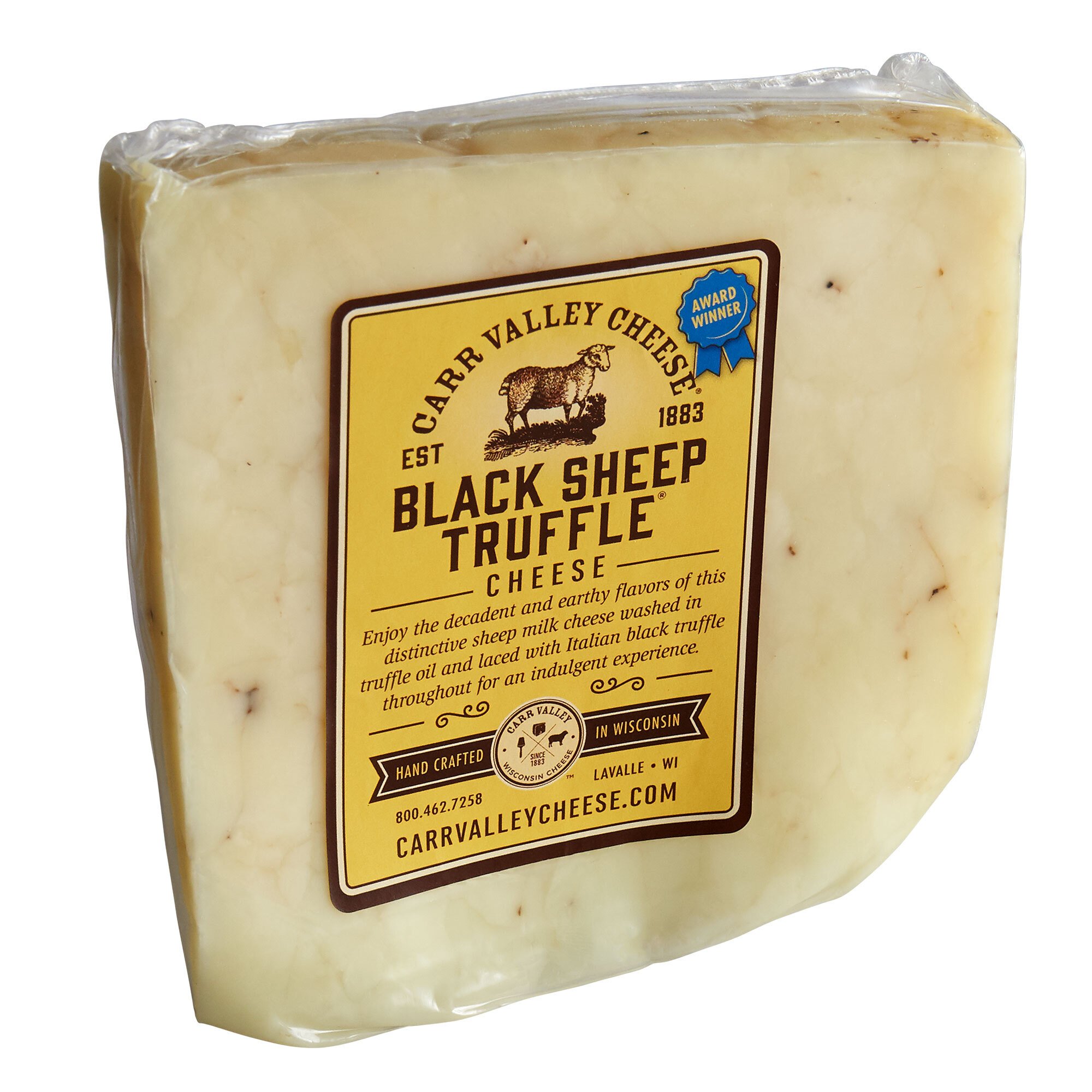 Carr Valley Cheese Company 5 oz. Black Sheep Truffle Cheese 12/Case