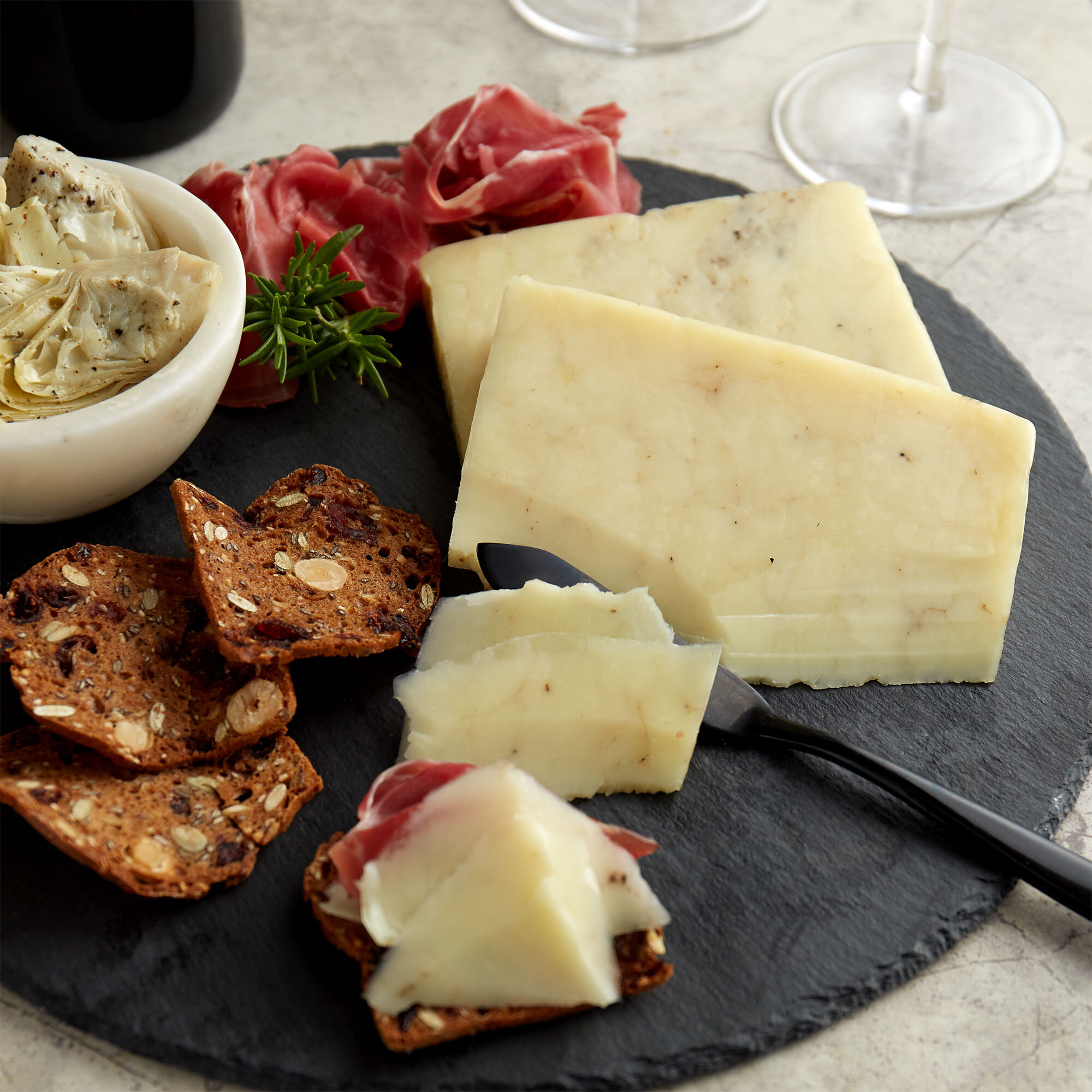 Carr Valley Cheese Company 5 oz. Black Sheep Truffle Cheese 12/Case