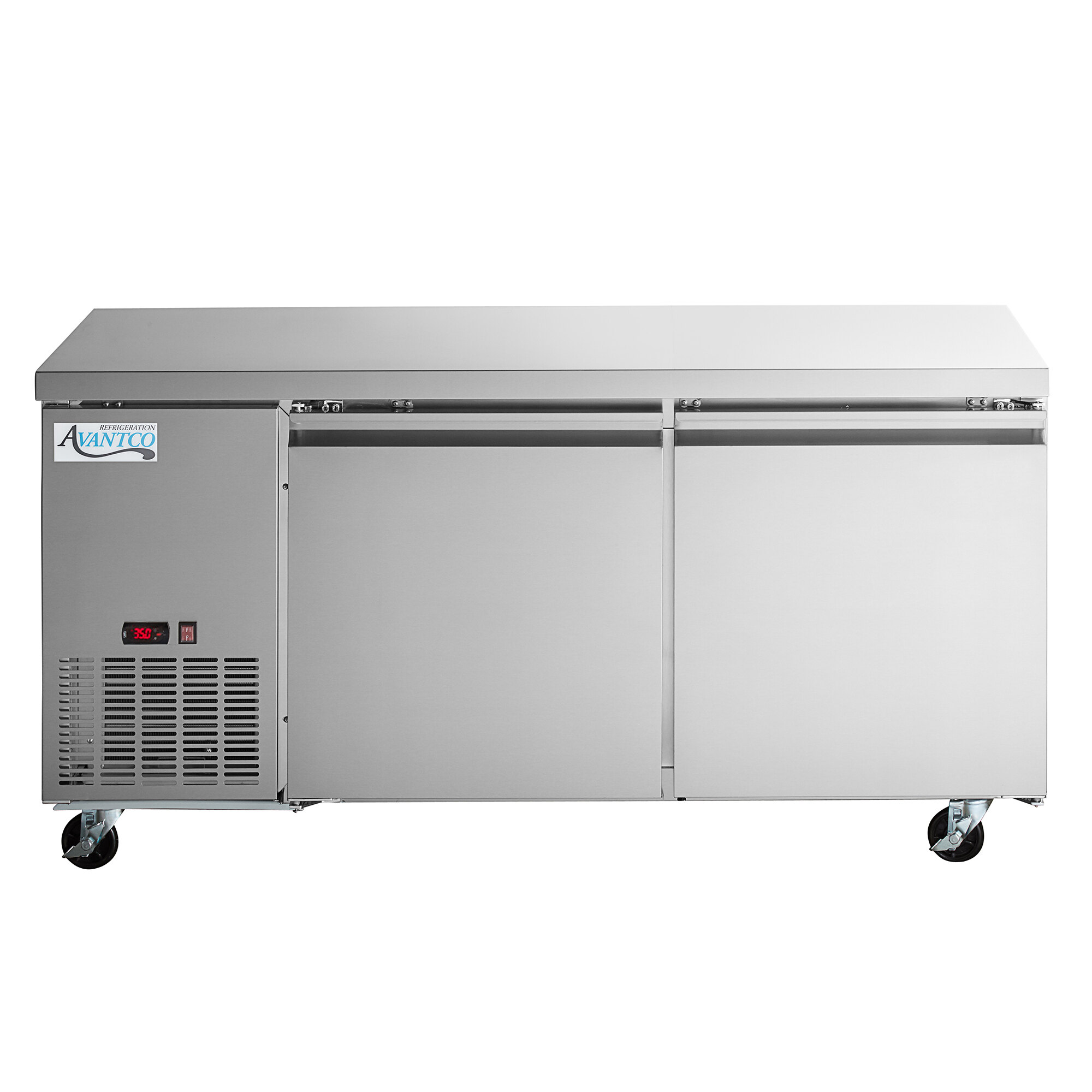 Avantco SSUD2R 67" Stainless Steel Undercounter Refrigerator