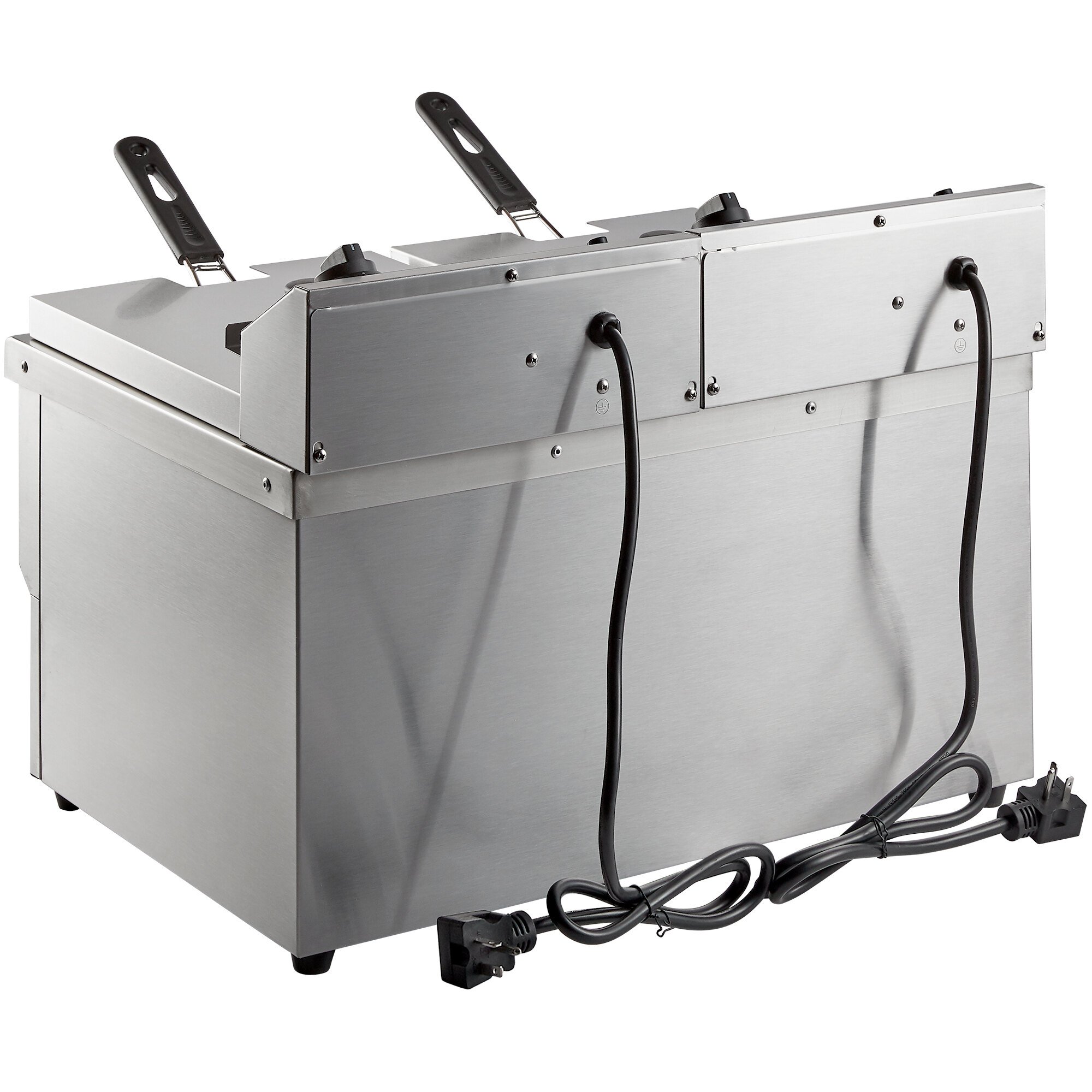 Avantco F202 30 lb. Dual Tank MediumDuty Electric Countertop Fryer