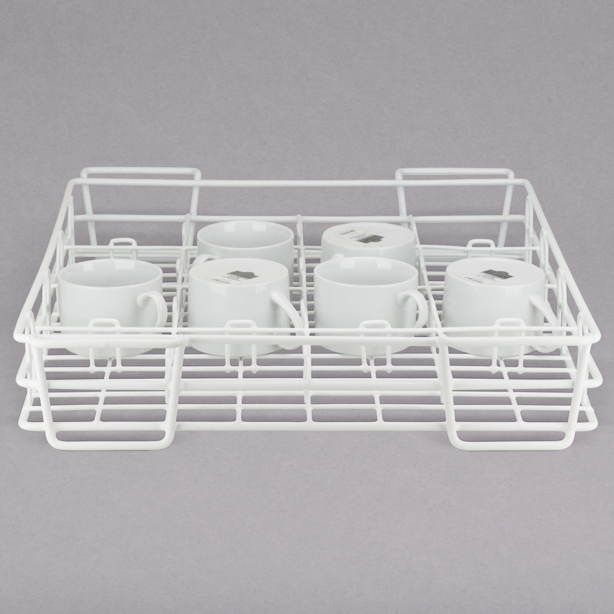 10 Strawberry Street CUP16 16 Compartment Catering Wire Cup Rack Wash