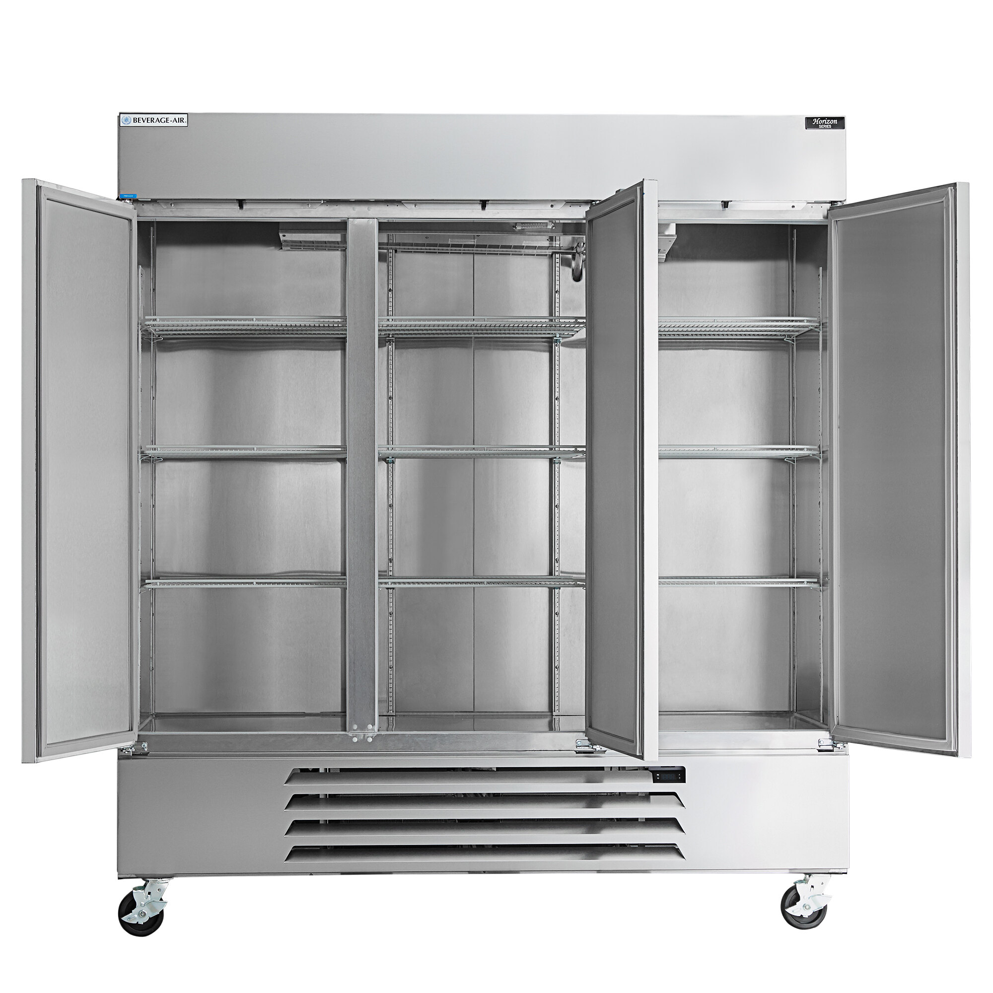 beverage air 3 door refrigerator