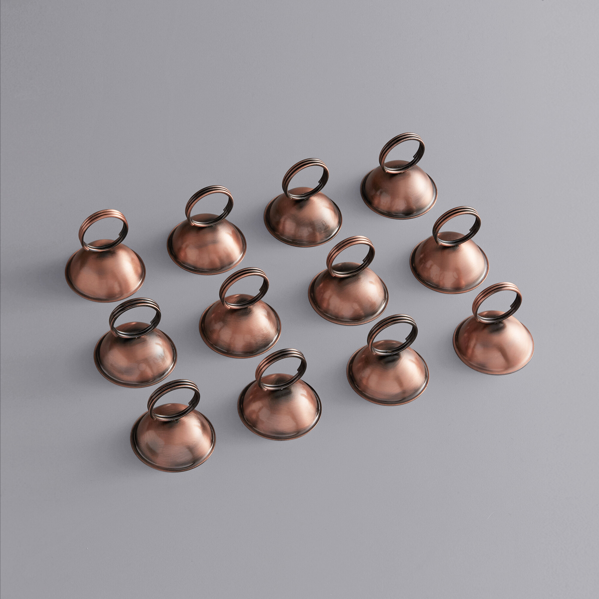 Choice 2 1/2" Antique Bronze Menu / Card Holder 12/Pack