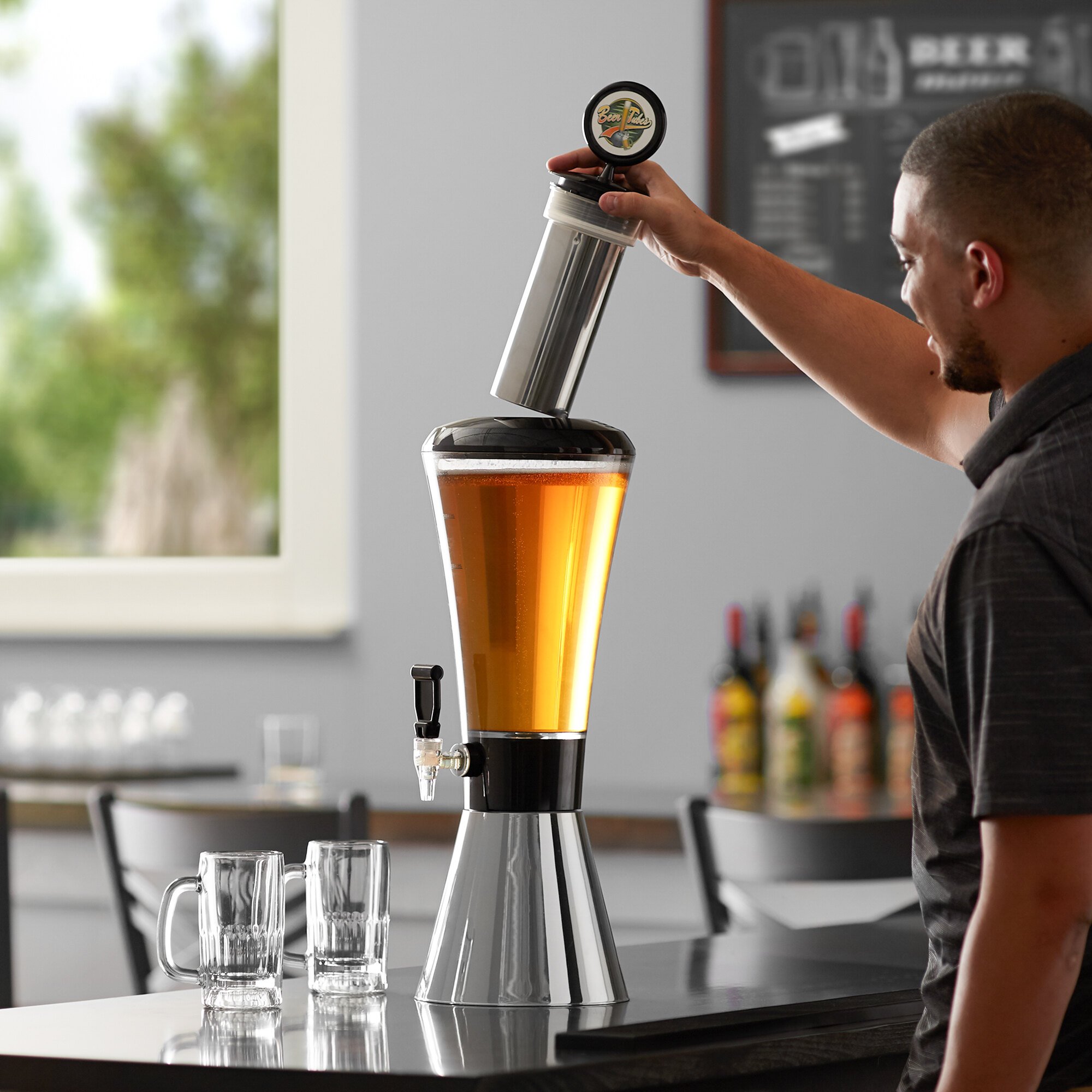 Beer Tubes ITST Stainless Steel Ice Tube for 128 oz. Beer Tubes