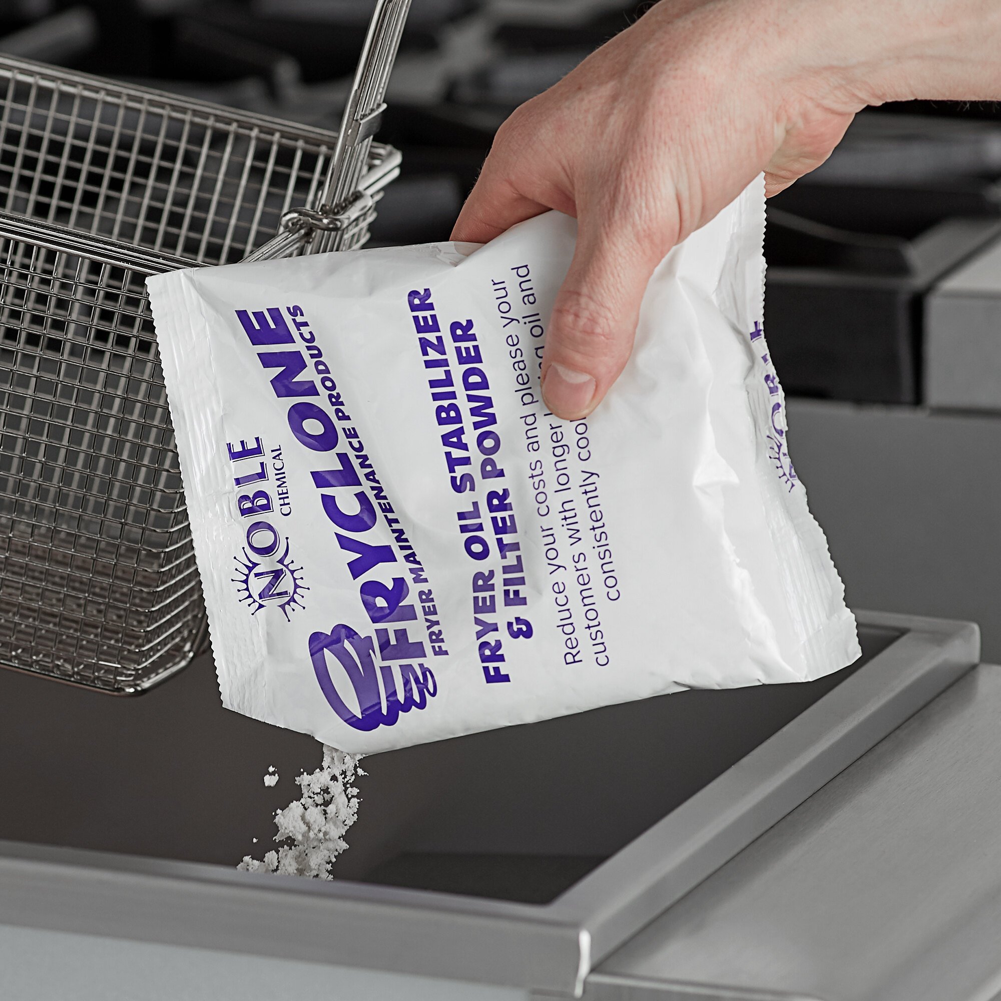 Noble Chemical 5.3 oz. / 160 mL Fryclone Fryer Oil Stabilizer and