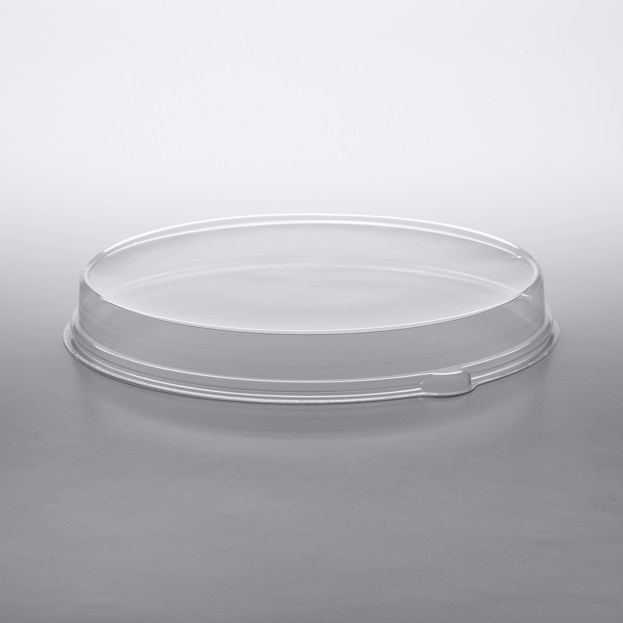 Solut 0462800025 12" Clear Round Low Dome Catering / Deli Tray Lid