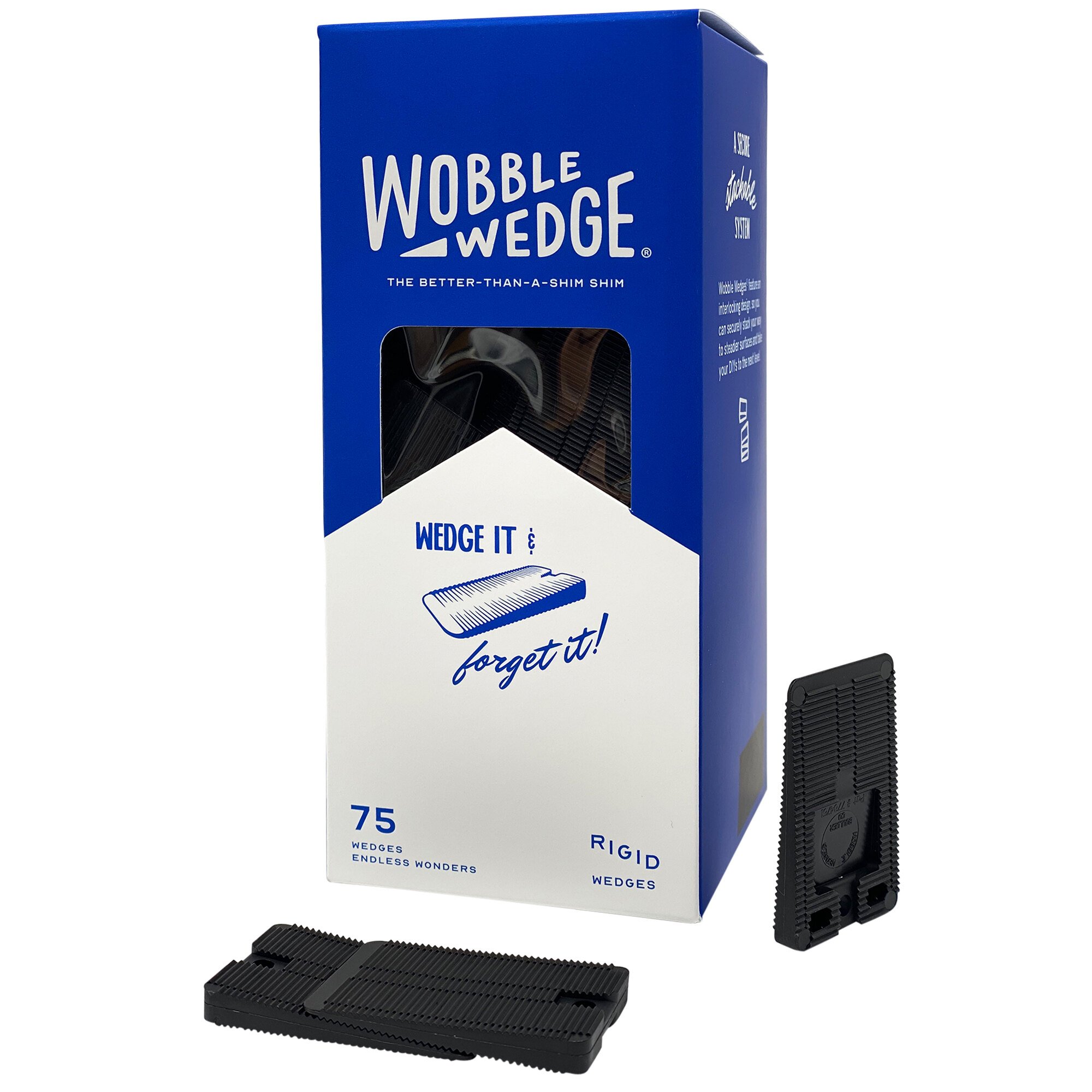 Wobble Wedge Tapered Black Hard Polypropylene Installation Table Wedge ...
