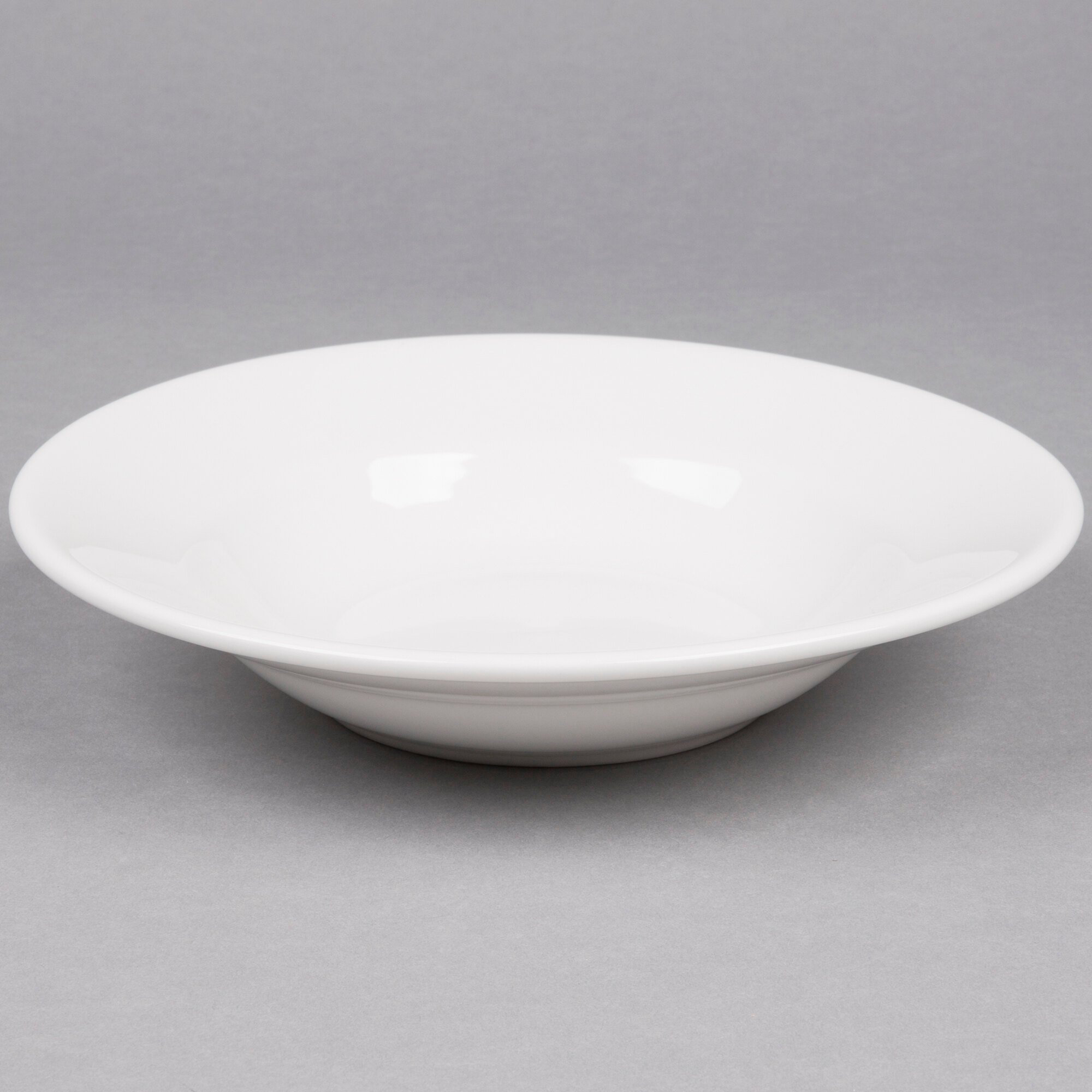 Tuxton ALD090 Alaska 9.5 oz. Bright White Rim China Soup / Pasta Bowl