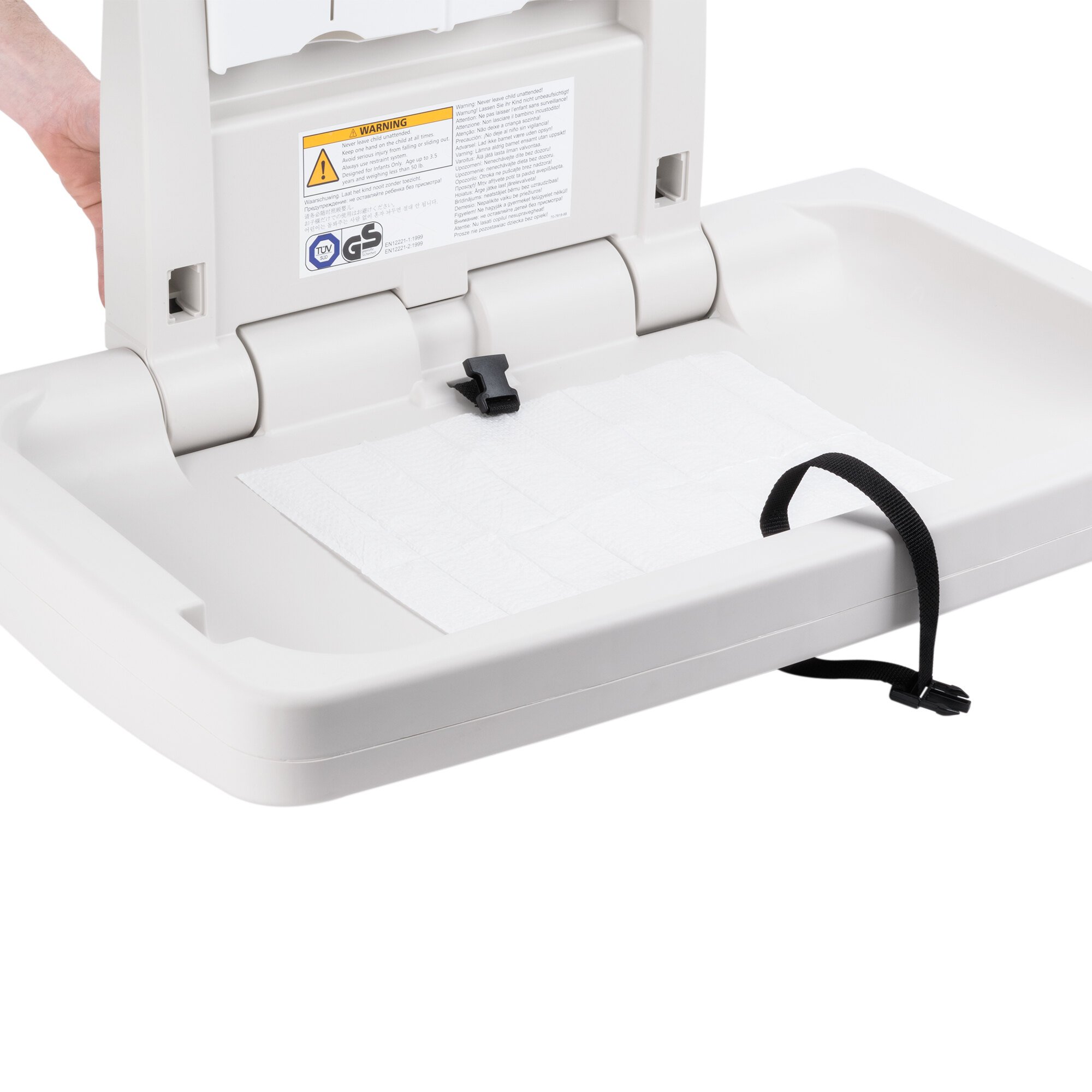 Rubbermaid FG781888LPLAT Horizontal Baby Changing Station ...