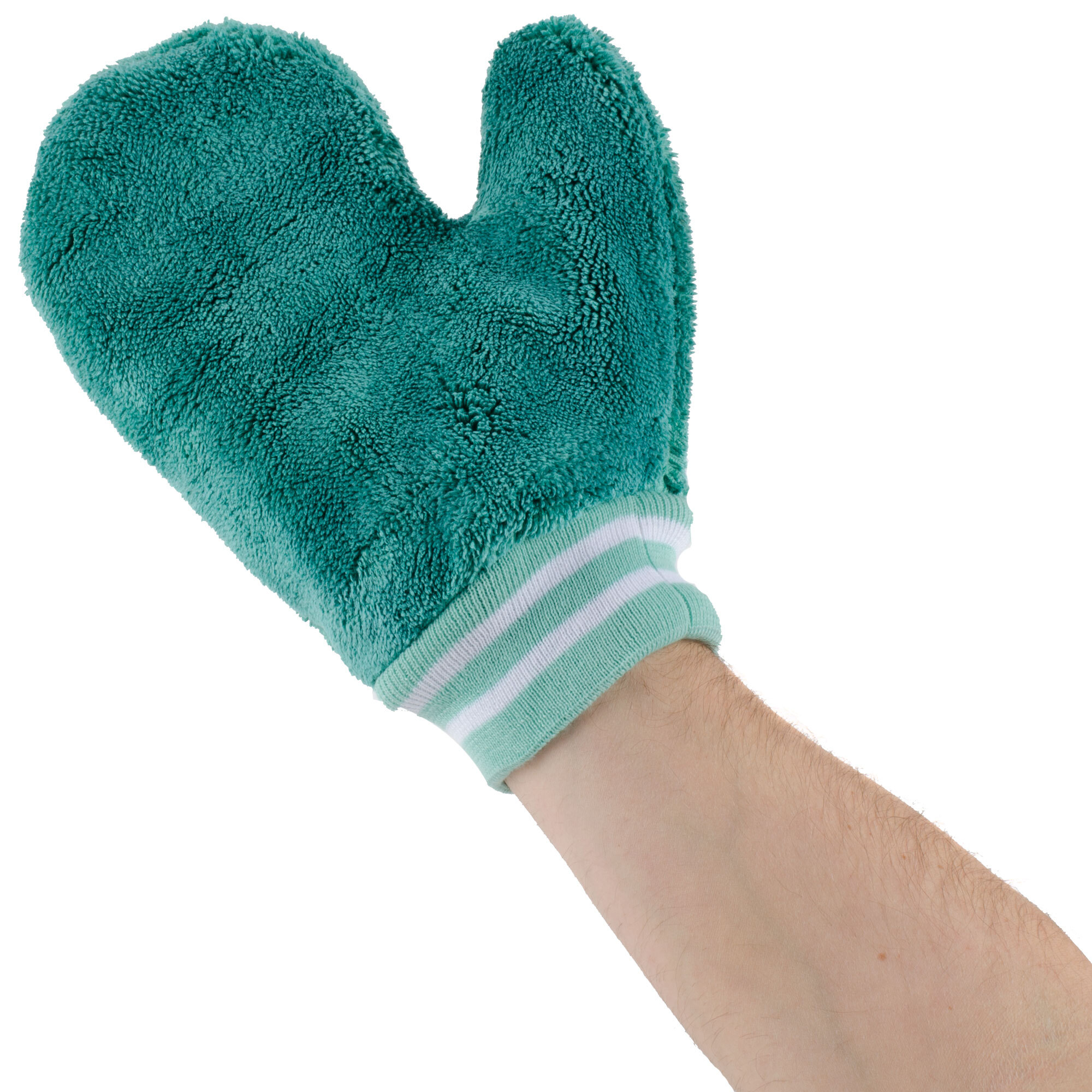 Knuckle Buster Mfwg10 One Size Green Microfiber Cleaning Mitt With Thumb