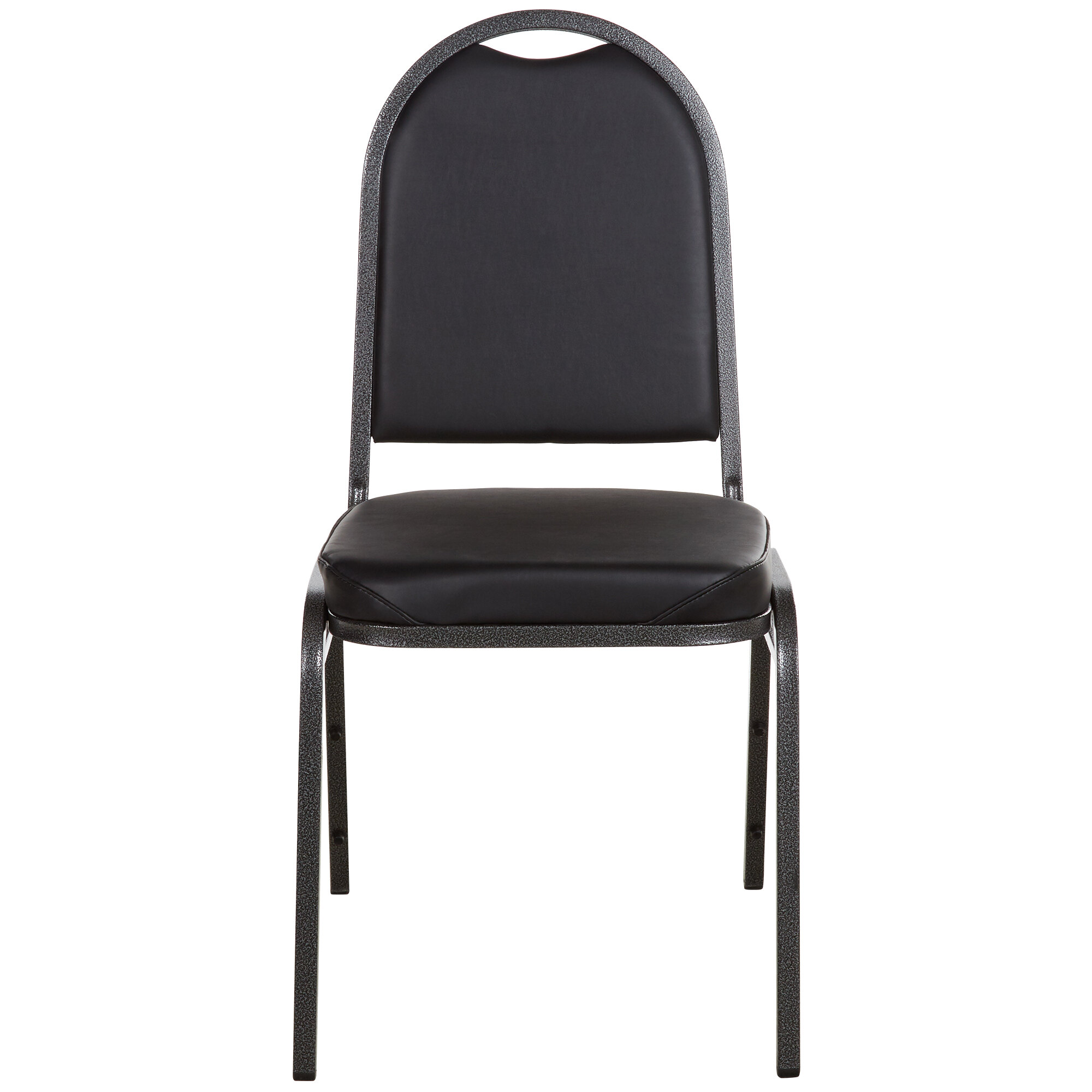 Lancaster Table & Seating Black Stackable Banquet Chair with 2" Padded