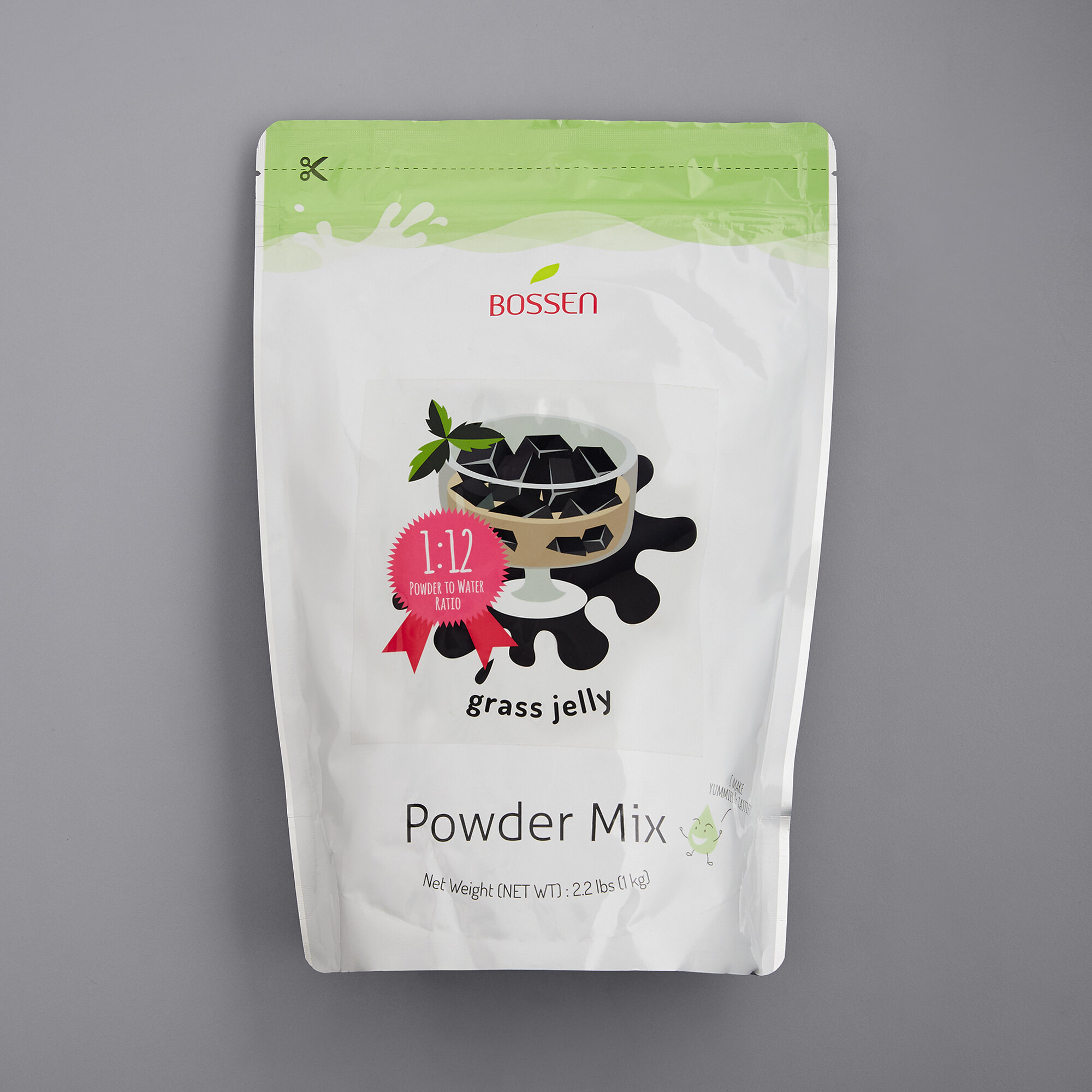 Bossen Grass Jelly Powder Mix Bulk 2.2 lb. Supply