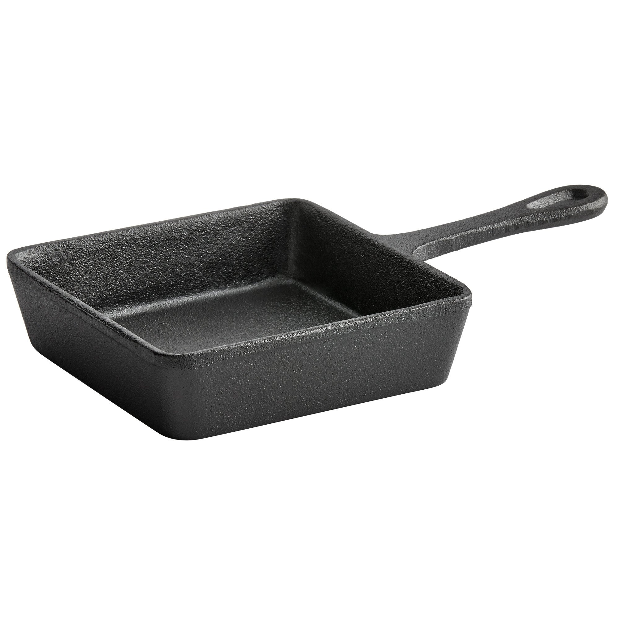 Vollrath 59738 5 1/4" x 5 1/4" PreSeasoned Mini Cast Iron Square Skillet