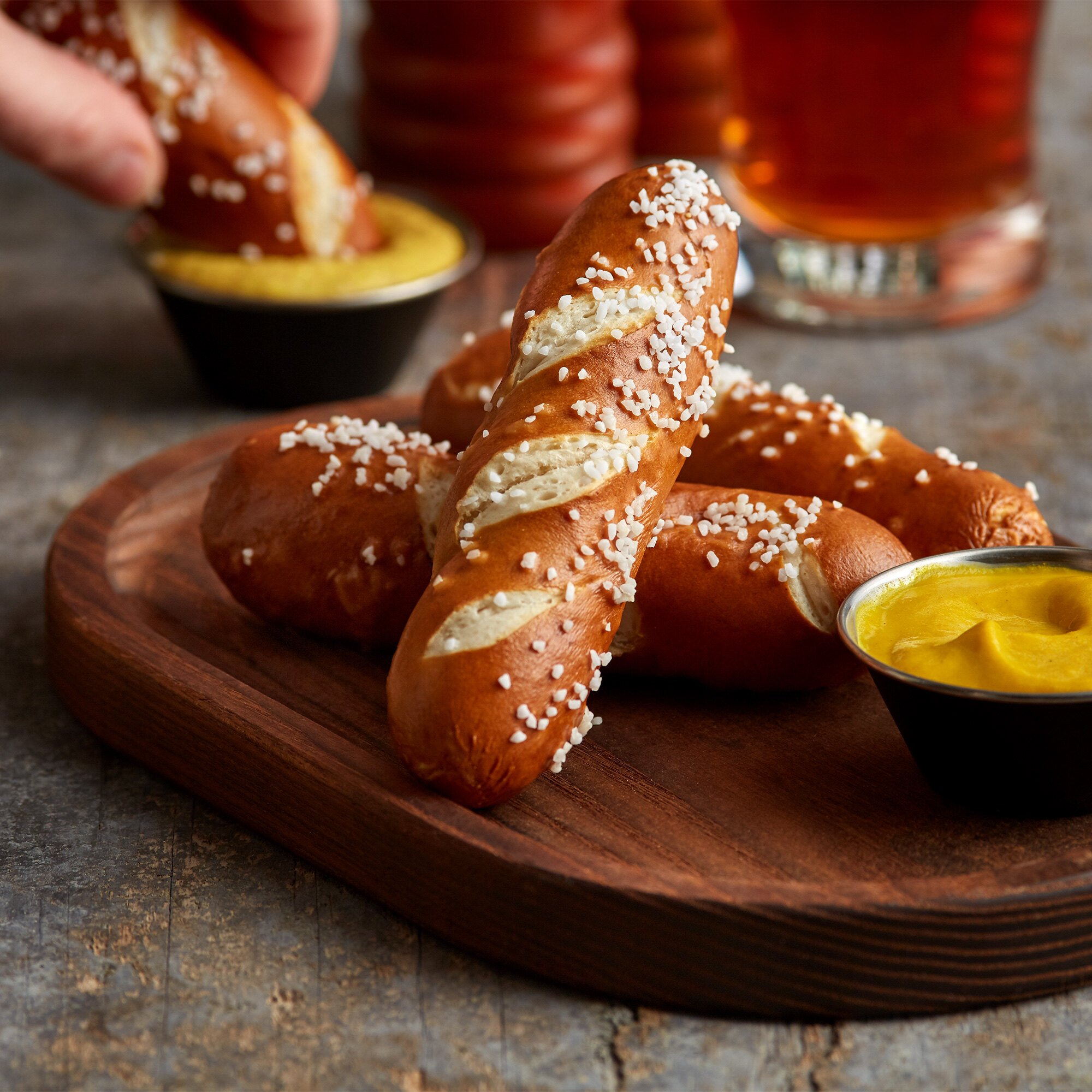 J & J Snack Foods Bavarian Bakery 1.2 Oz. Mini Bavarian Soft Pretzel ...