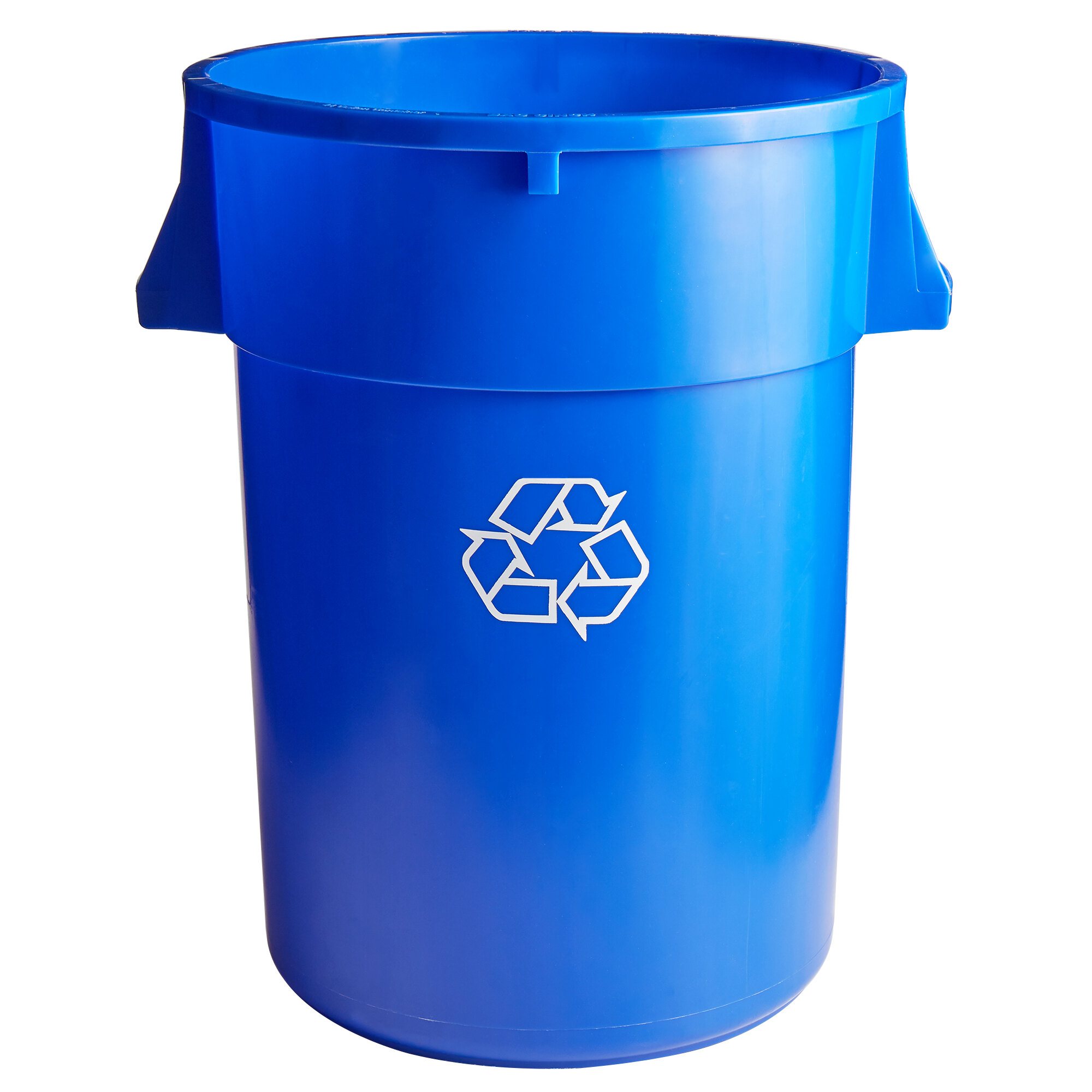 Continental 44441 Huskee 44 Gallon Blue Round Recycling Bin