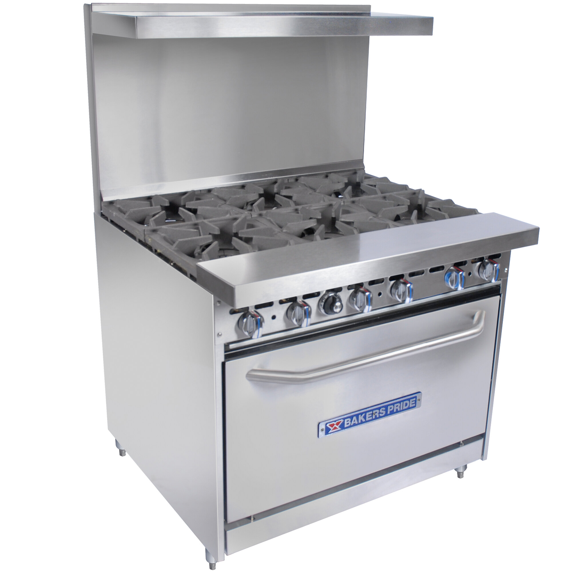 Bakers Pride Restaurant Series 36BP6BS30 Liquid Propane 6 Burner