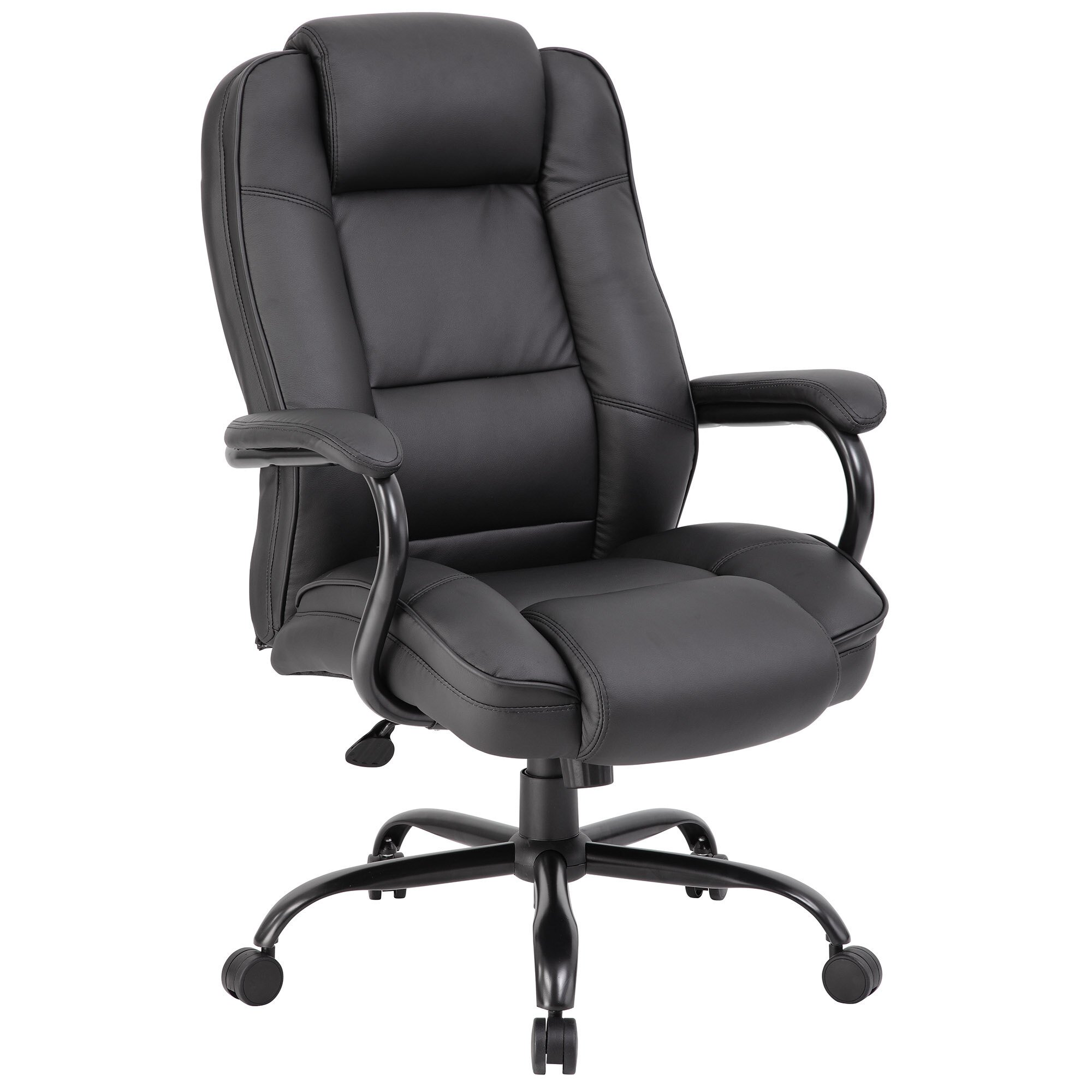 Boss B992-BK Black LeatherPlus Heavy Duty Executive Chair