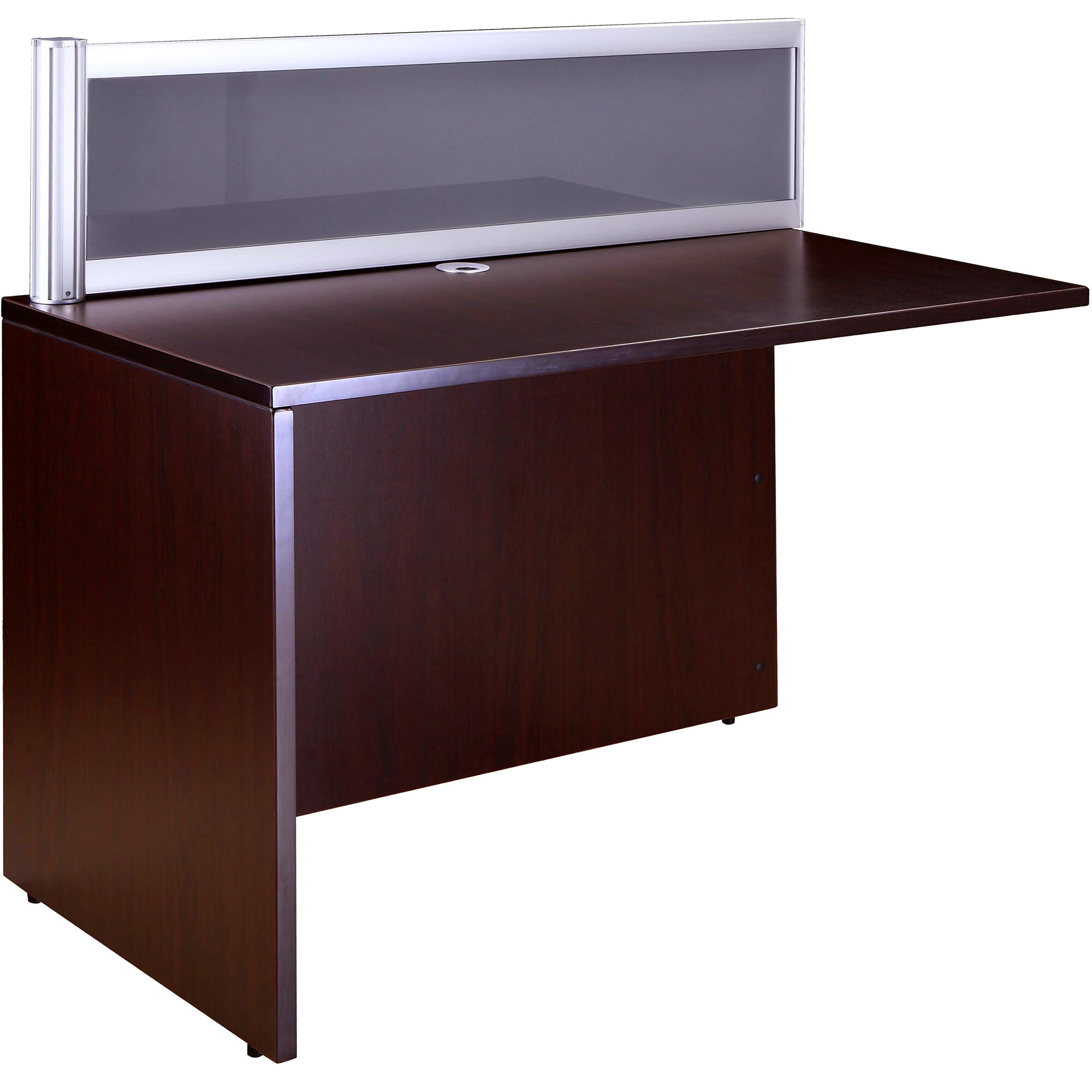 Boss N245GM Mahogany Laminate / Plexiglass Reversible Reception Return