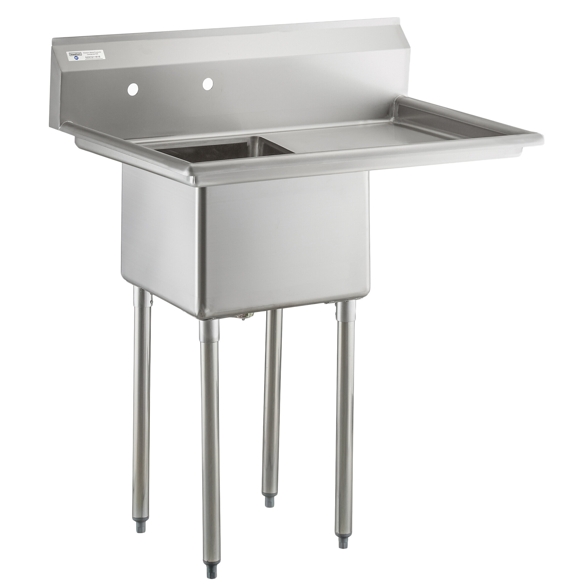 One Compartment Stainless Steel Commercial Sink