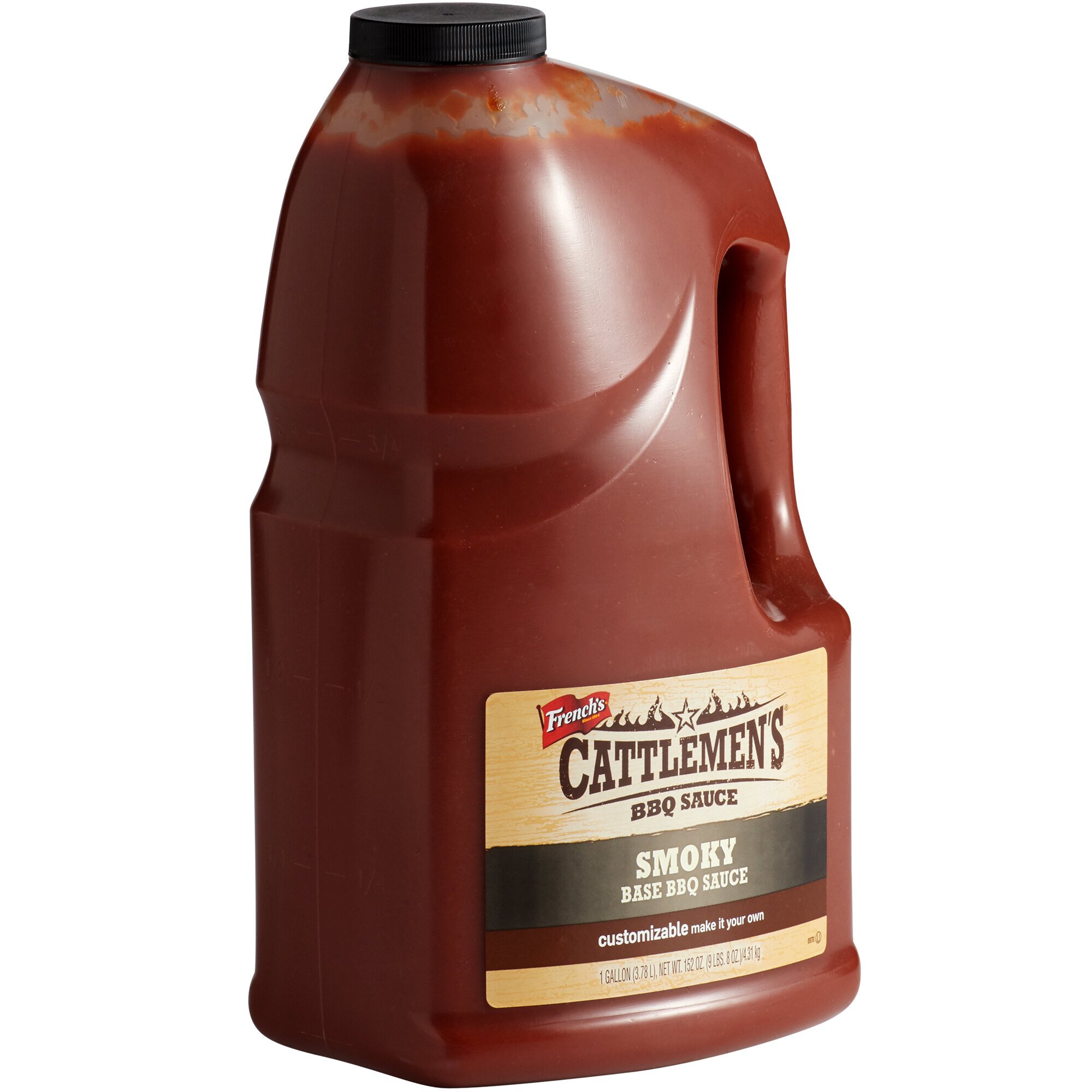 Sauce cattlemen gallon smoky webstaurantstore