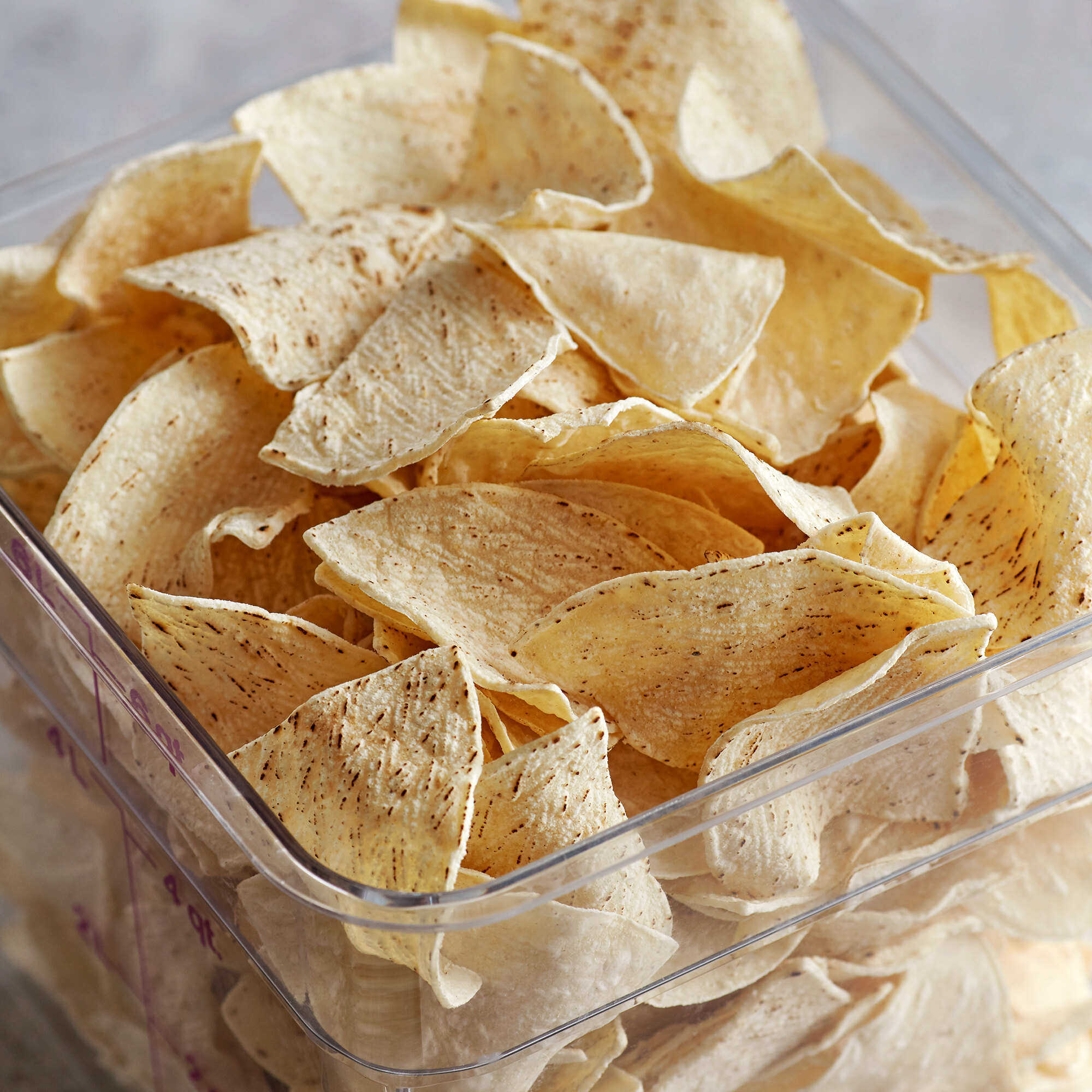 Mission 4-Cut White Unfried Tortilla Chips (Bulk 30 lb. Box)