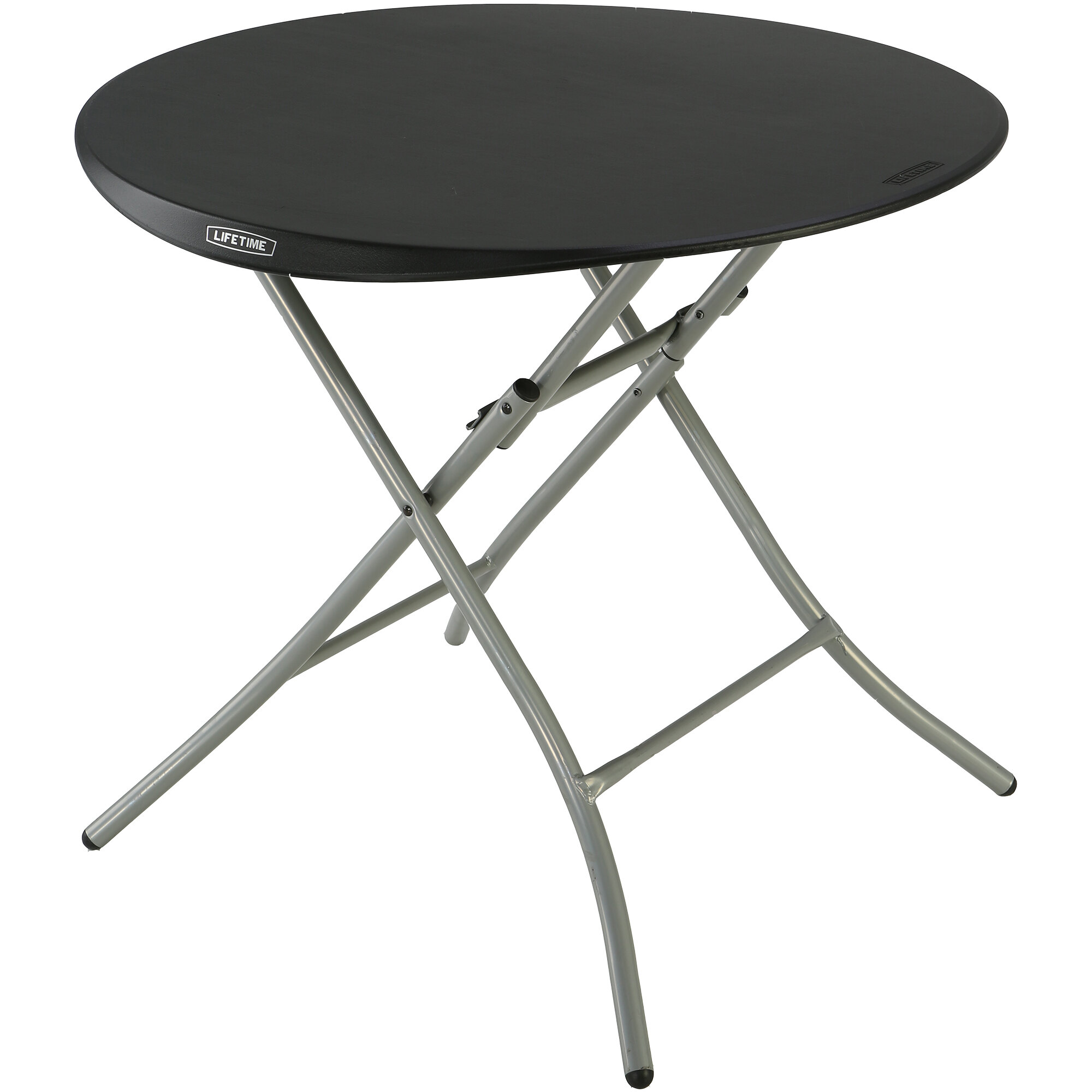 Lifetime 80351 33" Black Round Folding Table