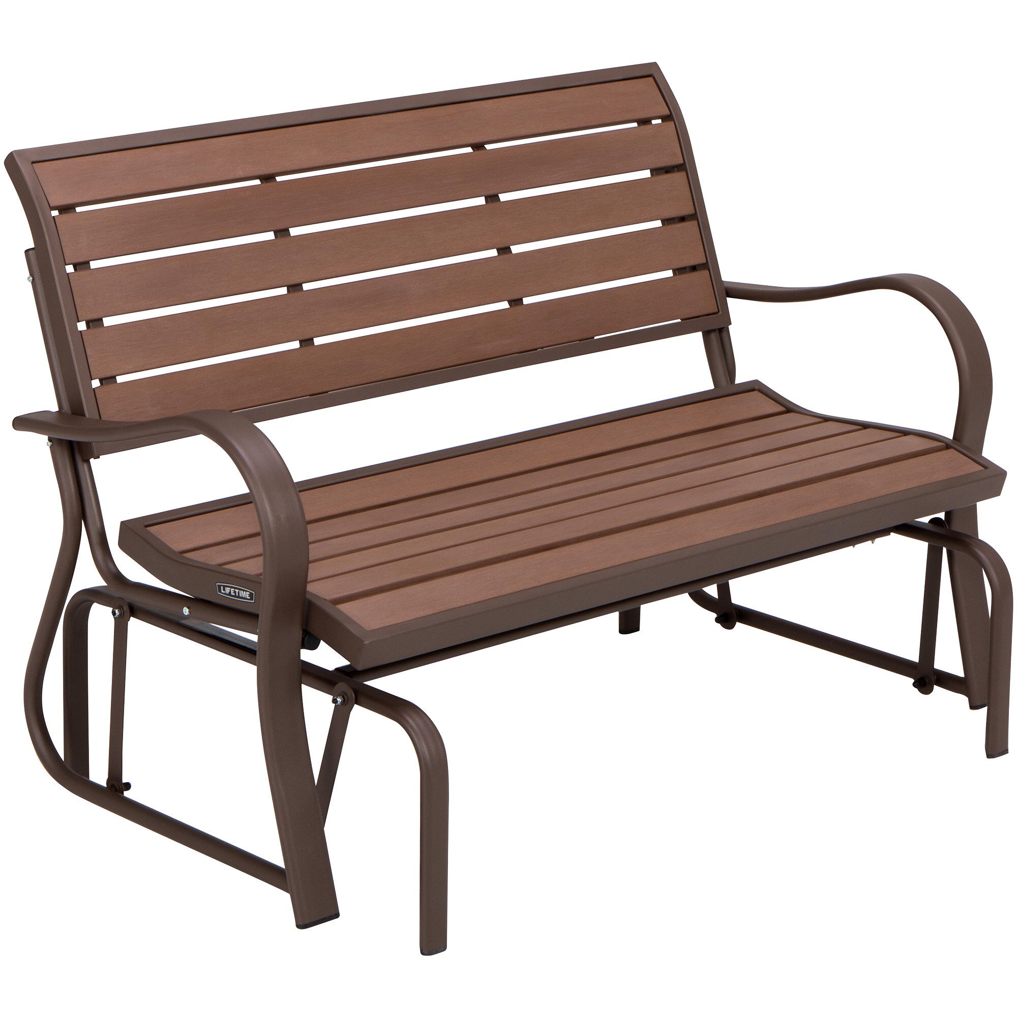 Lifetime 60290 Mocha Brown Glider Bench