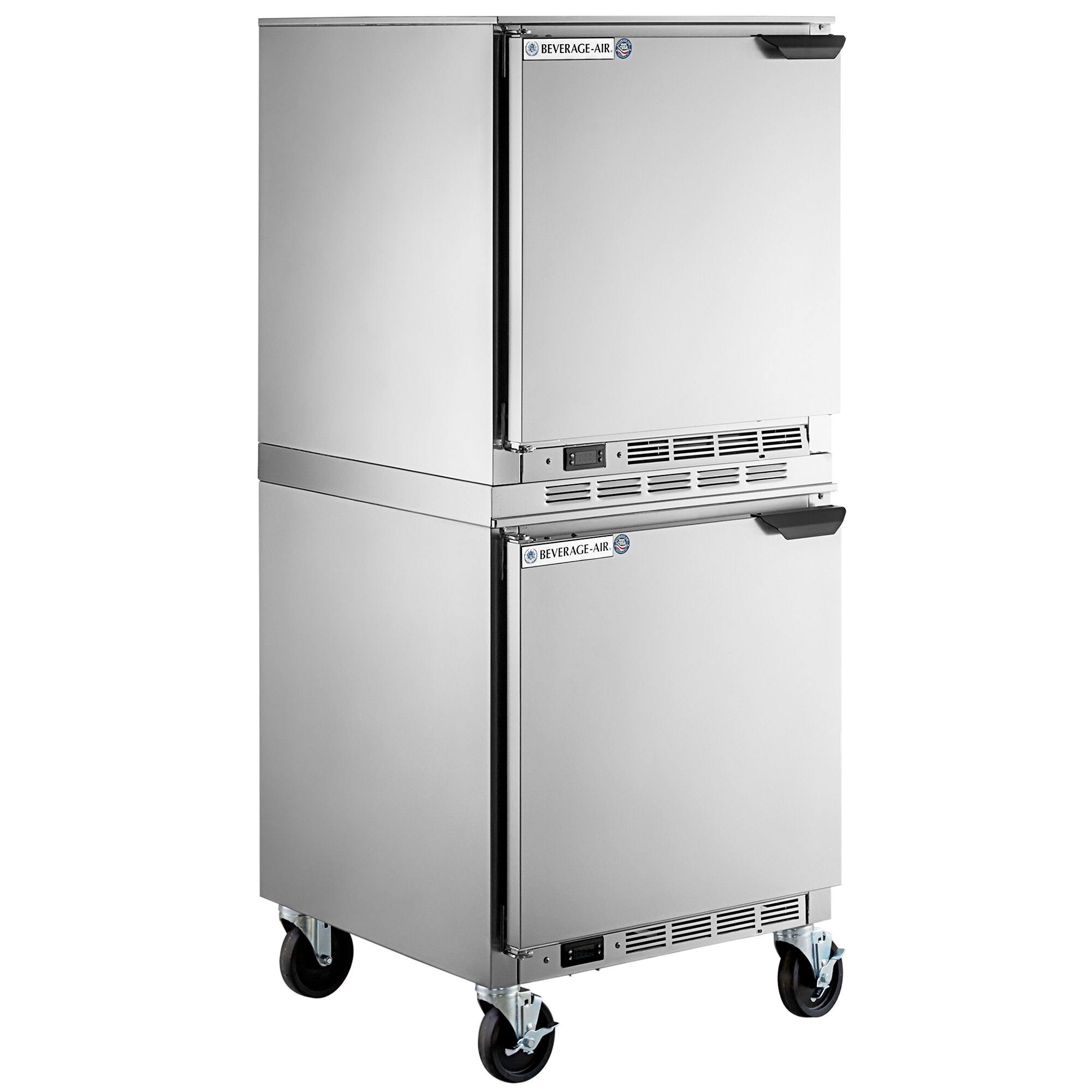 BeverageAir UCF27AHC24 Double Stacked 27" Undercounter Freezer with