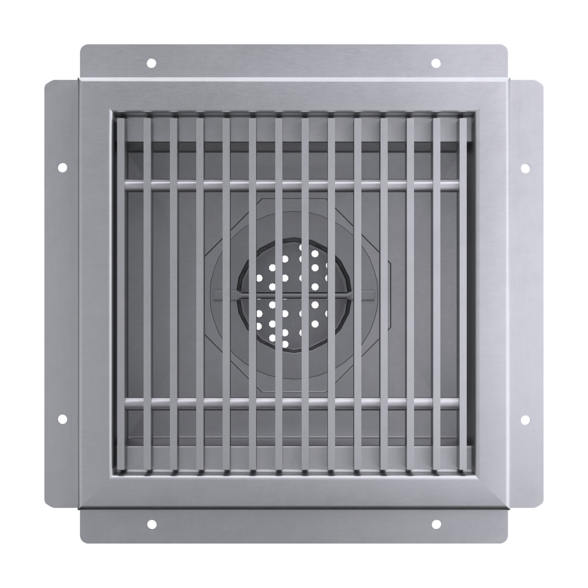 Regency Stainless Steel Floor Sink w/ Removable Grate (12" x 12")