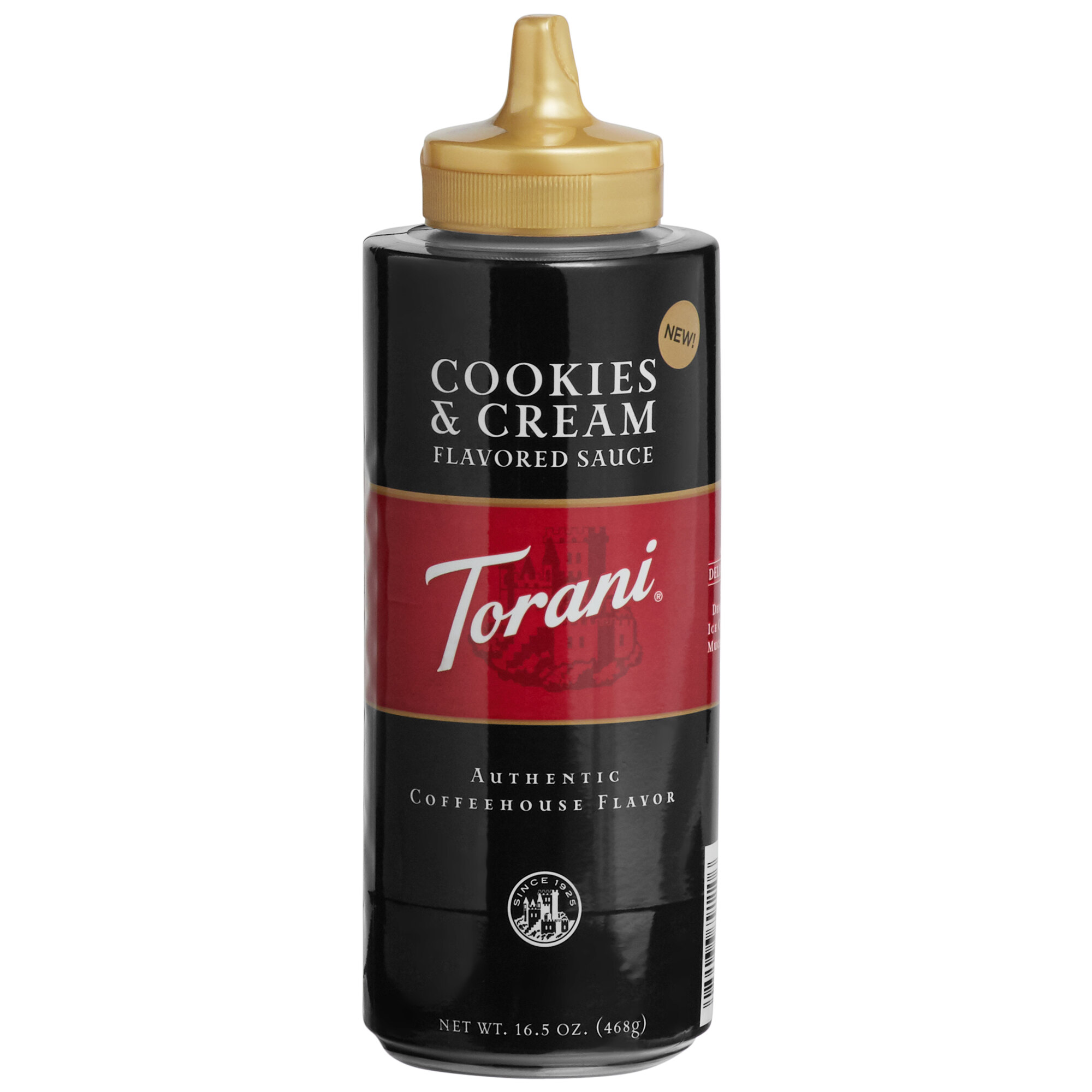 Torani 12 fl. oz. (16.5 oz.) Cookies and Cream Flavoring Sauce