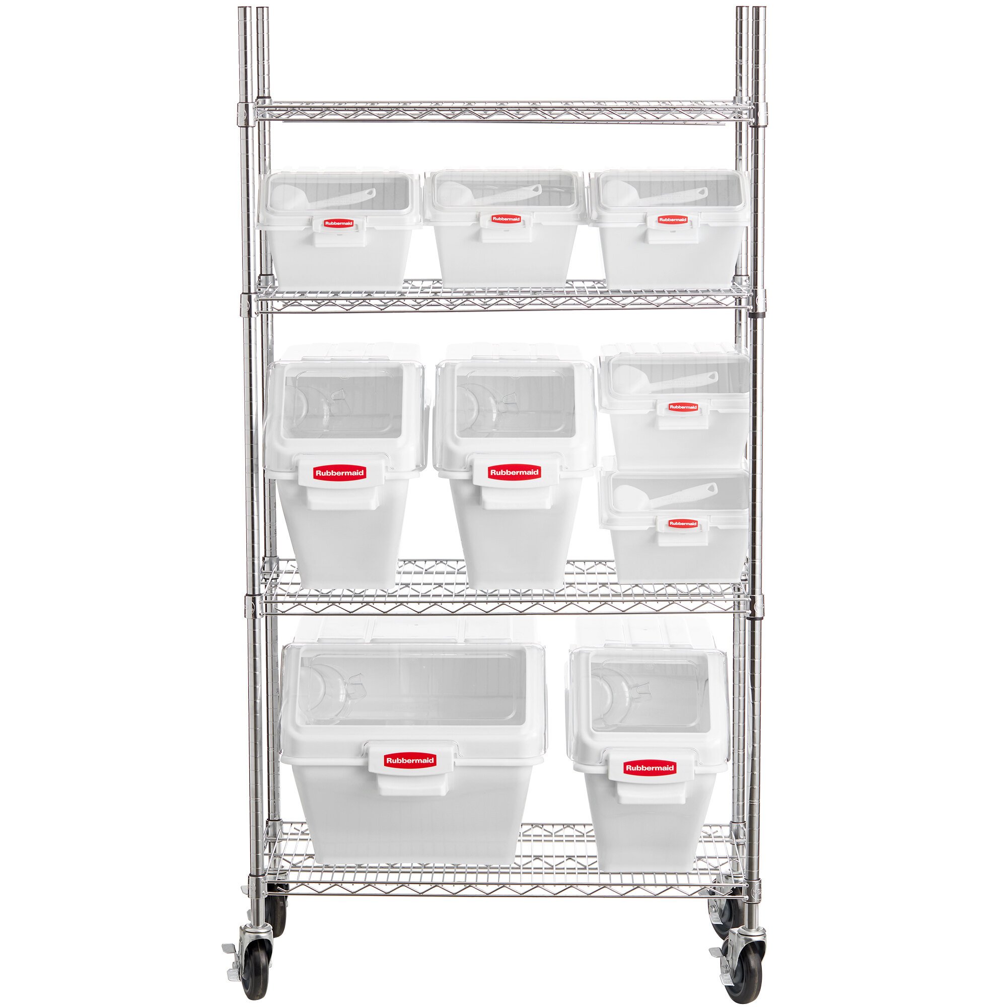 Rubbermaid 18" x 36" Ingredient Bin Shelving Kit with 9 Shelf