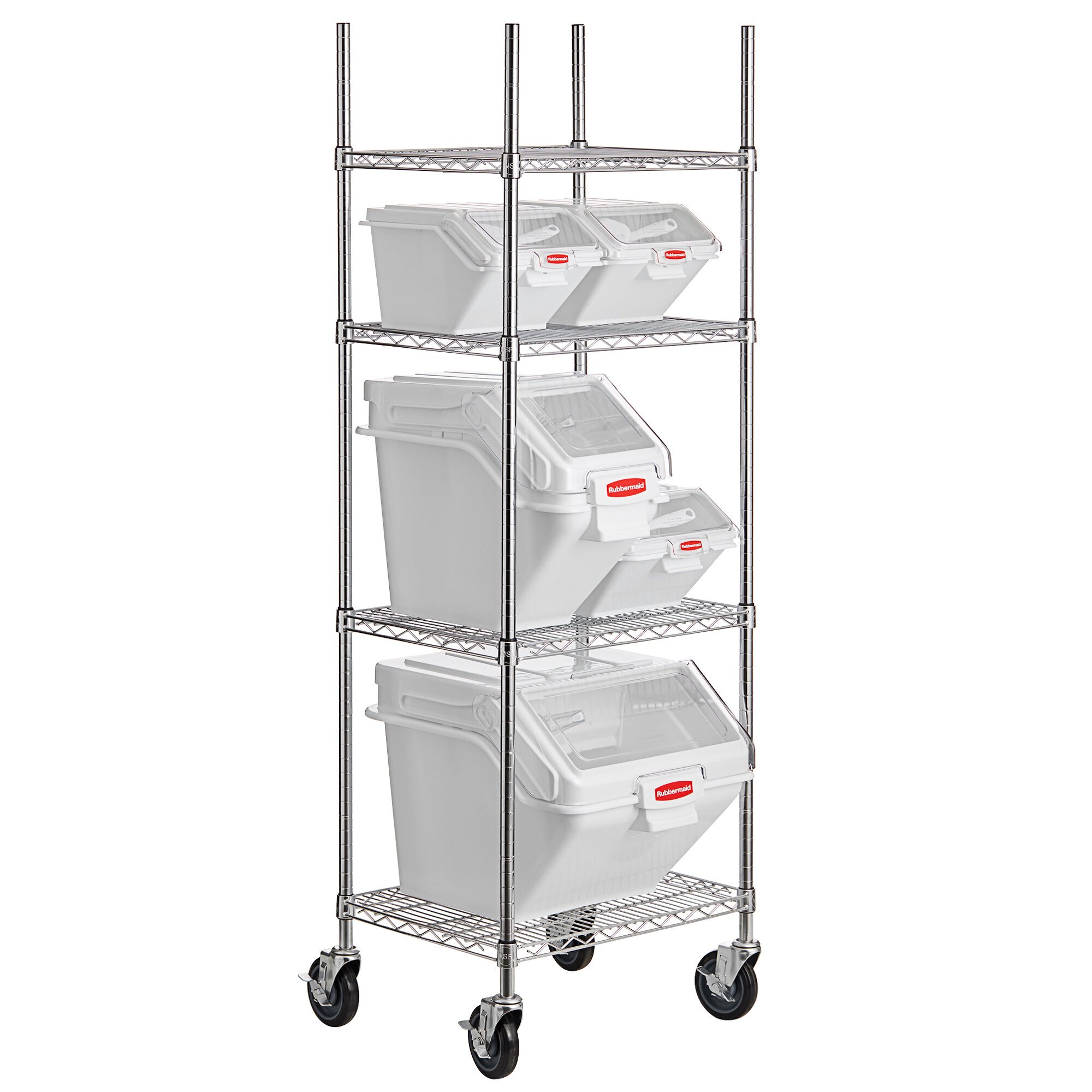 Rubbermaid 18" x 24" Ingredient Bin Shelving Kit with 5 Shelf
