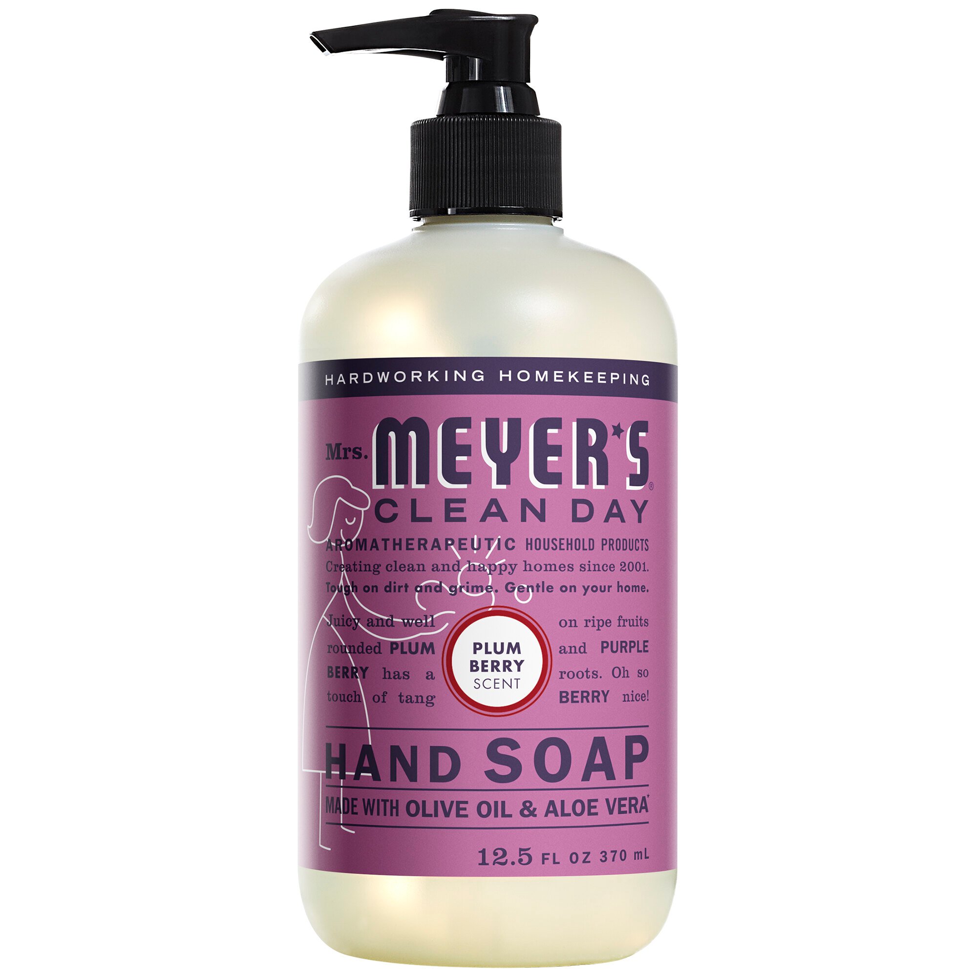 Mrs. Meyer's Clean Day 313582 12.5 oz. Plum Berry Scented Hand Soap