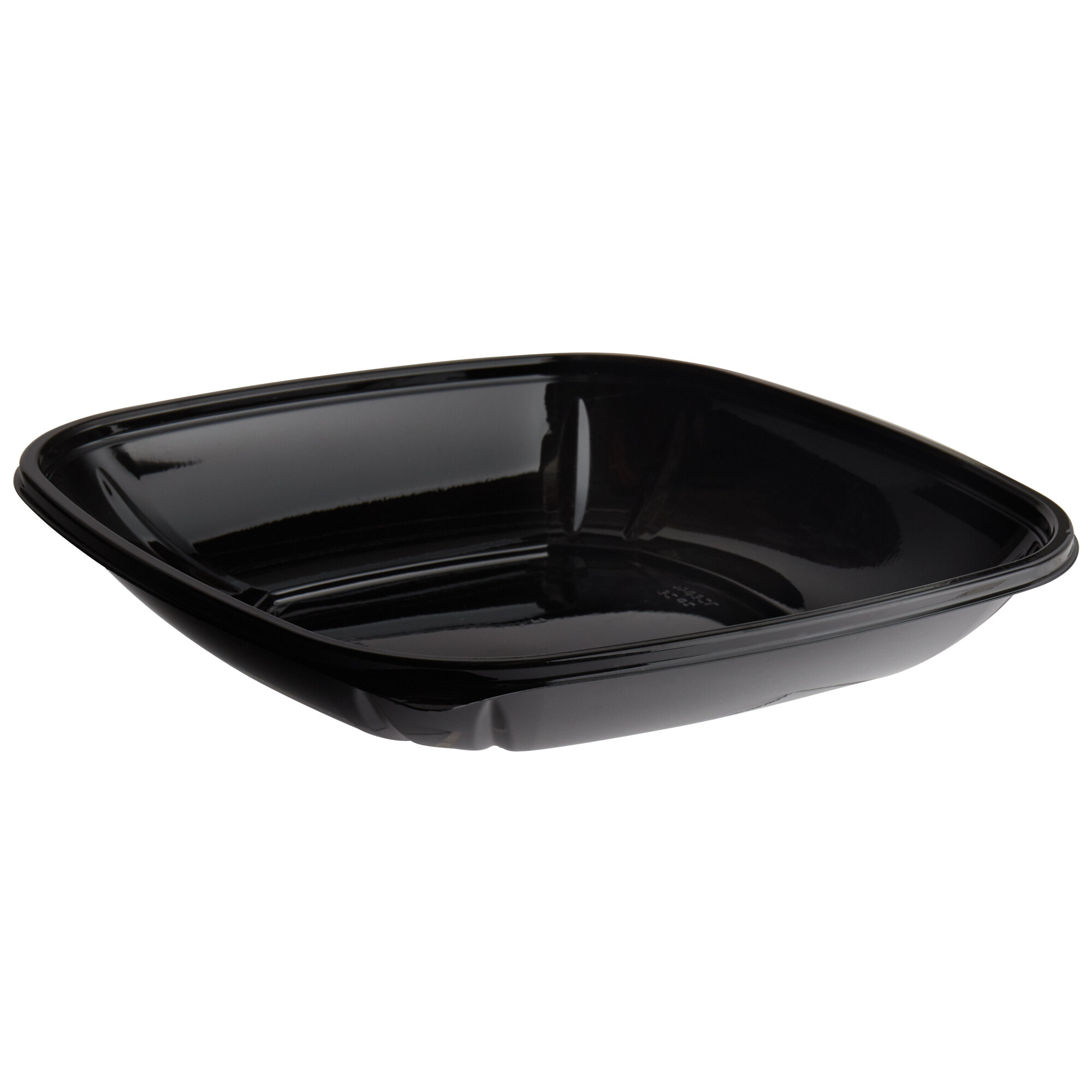 Dart® PP Plastic Square Bowl - 32 Oz., Black | Summit Paper