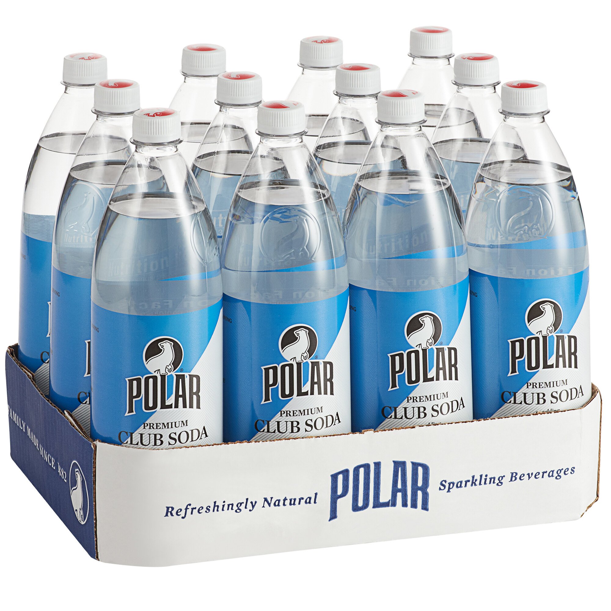 Polar 1 Liter Club Soda 12/Case