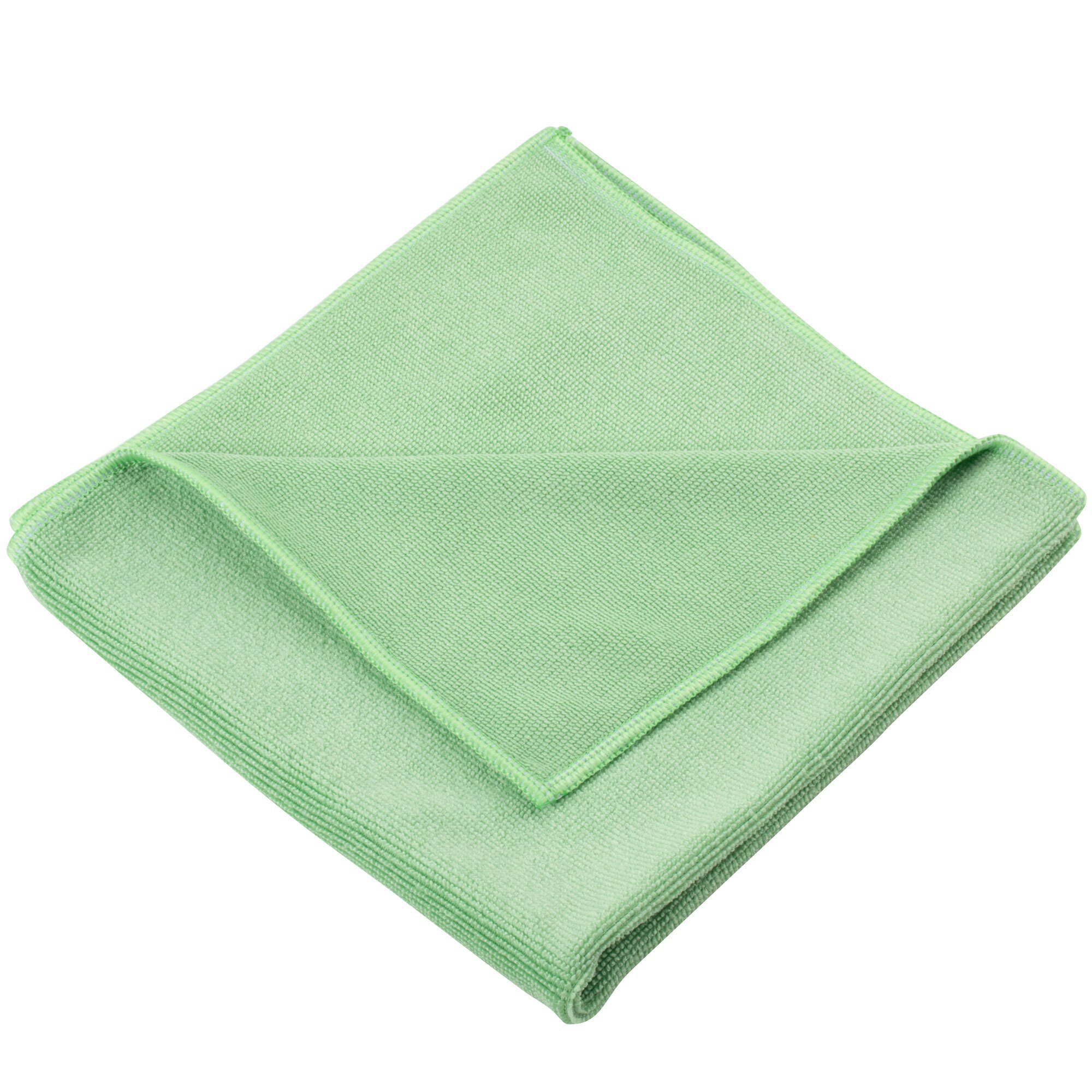 Unger Mf400 Smartcolor Microwipe 16 X 15 Green Heavy Duty Microfiber Cleaning Cloth 10 Pack