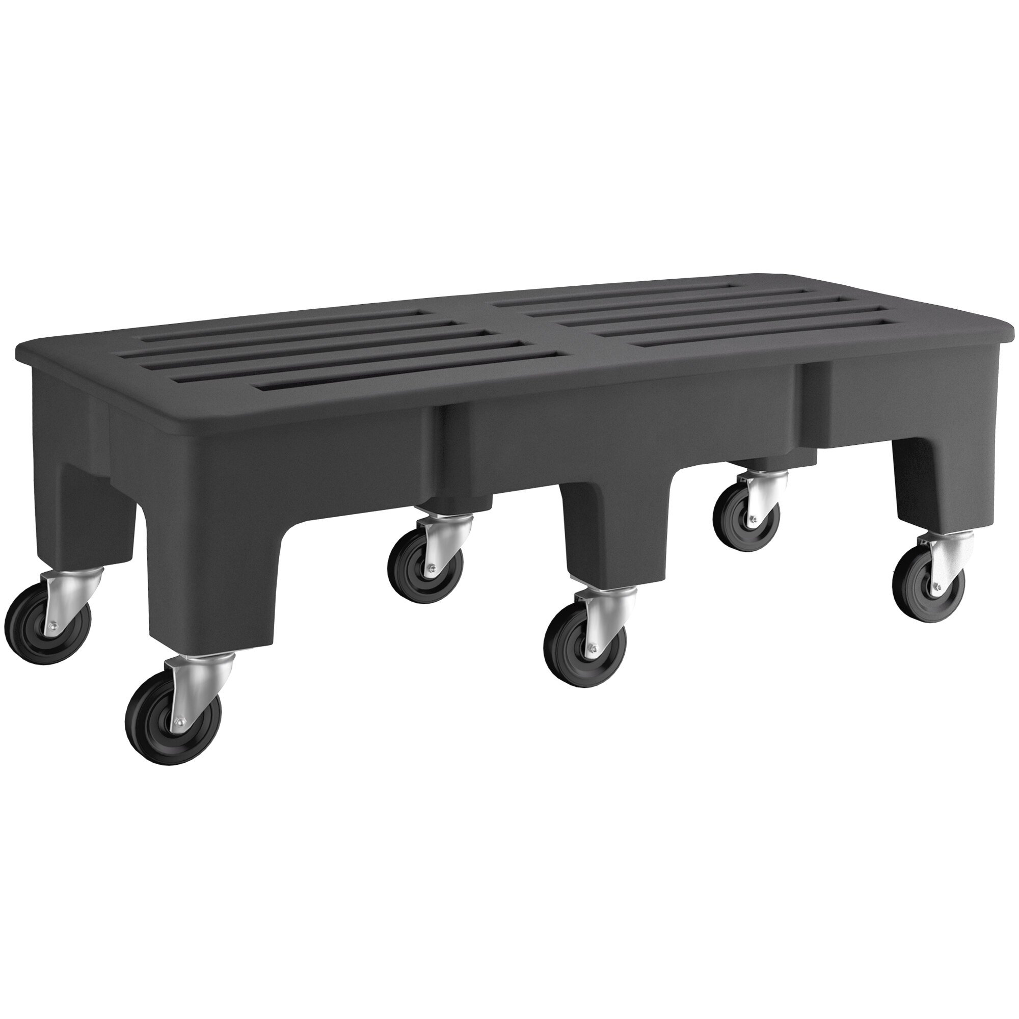 Regency 48" x 22" x 16" Black Plastic HeavyDuty Dunnage Rack with