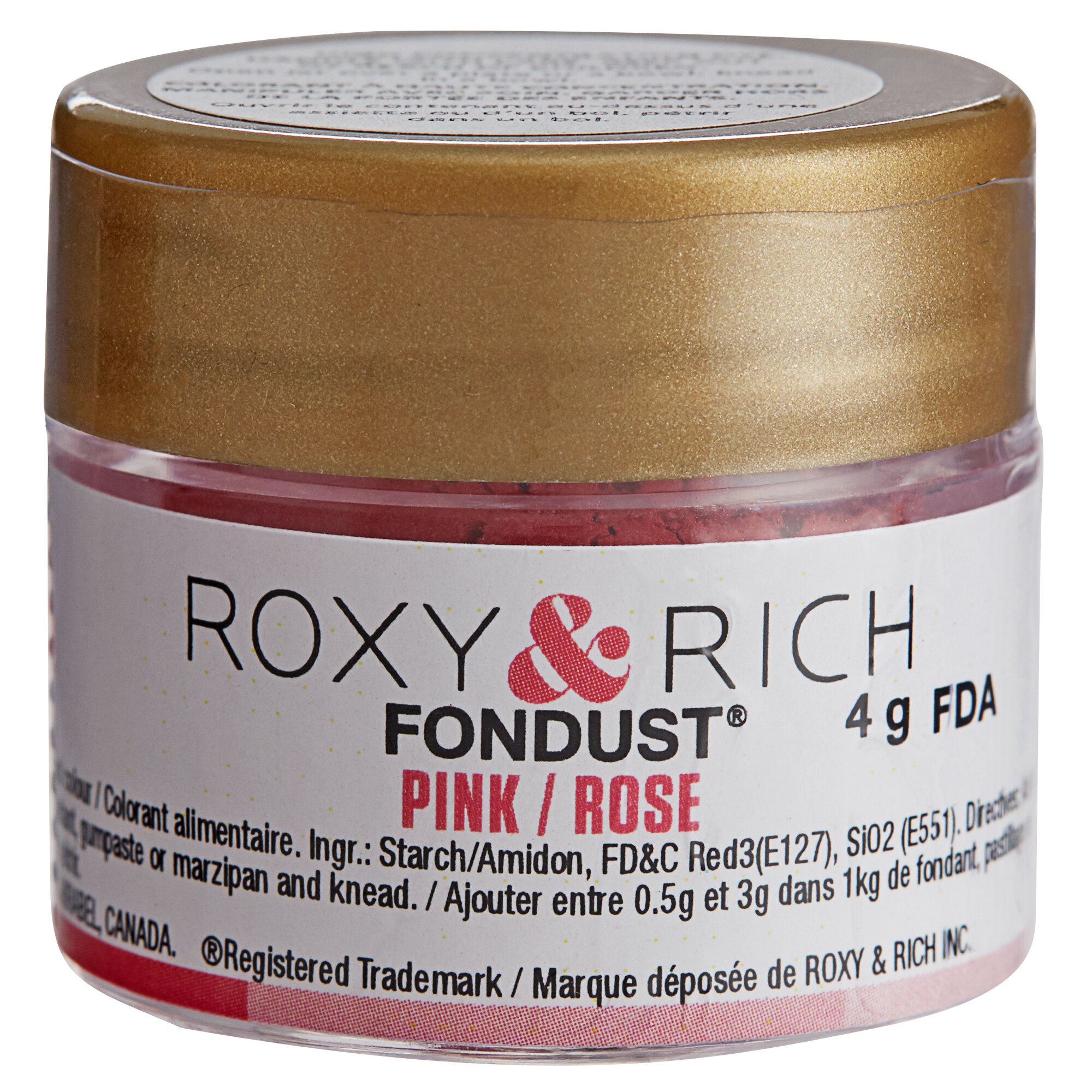 Roxy Rich 4 Gram Pink  Fondust Hybrid Food  Color 