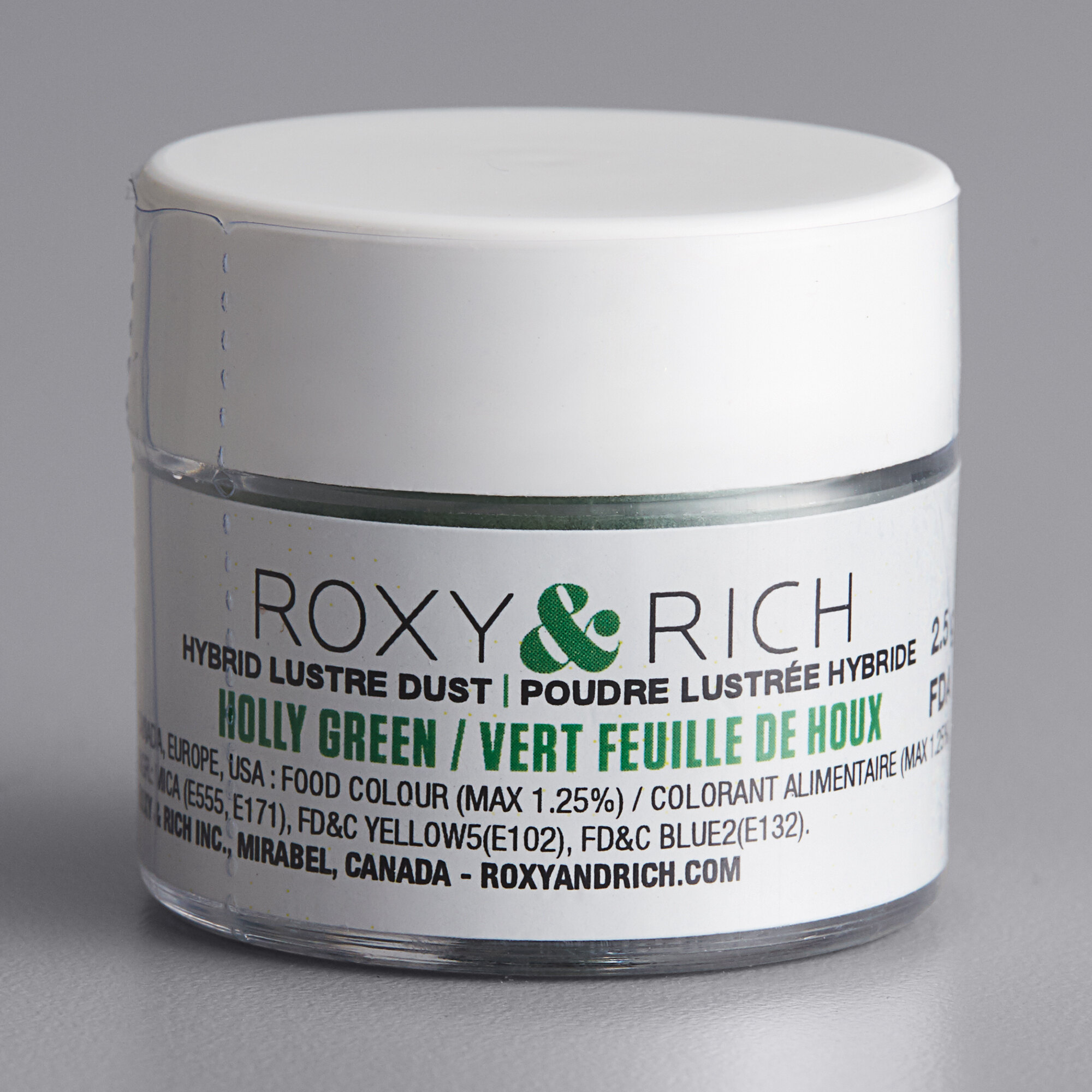 Roxy & Rich 2.5 Gram Holly Green Lustre Dust