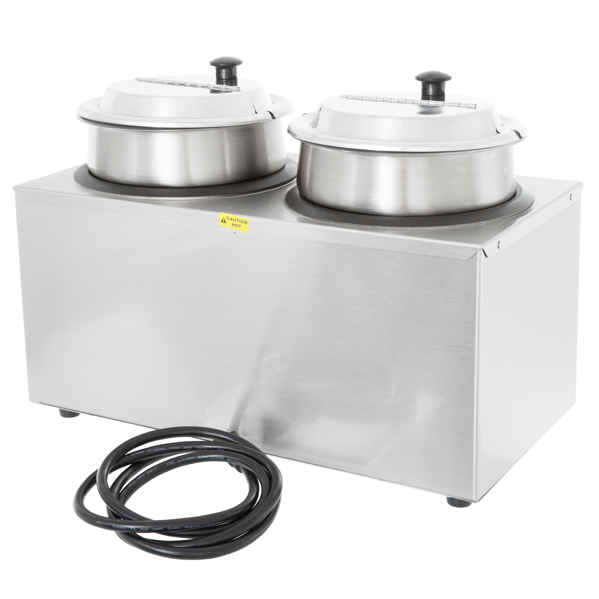 Vollrath 72040 Cayenne Twin Well 4 Qt. Countertop Rethermalizer