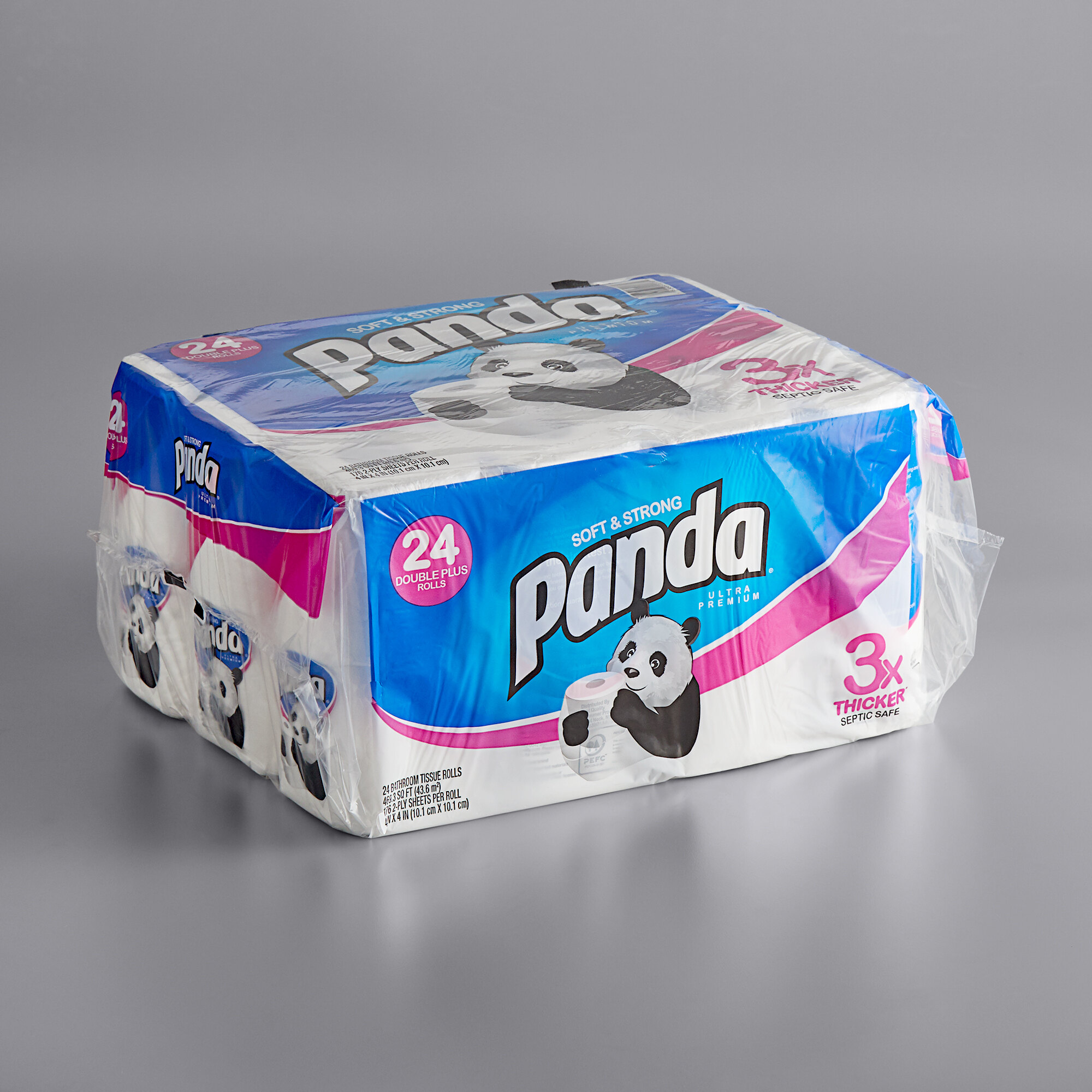 Panda 2Ply UltraPremium 176 Sheet Bathroom Tissue Roll 24/Case