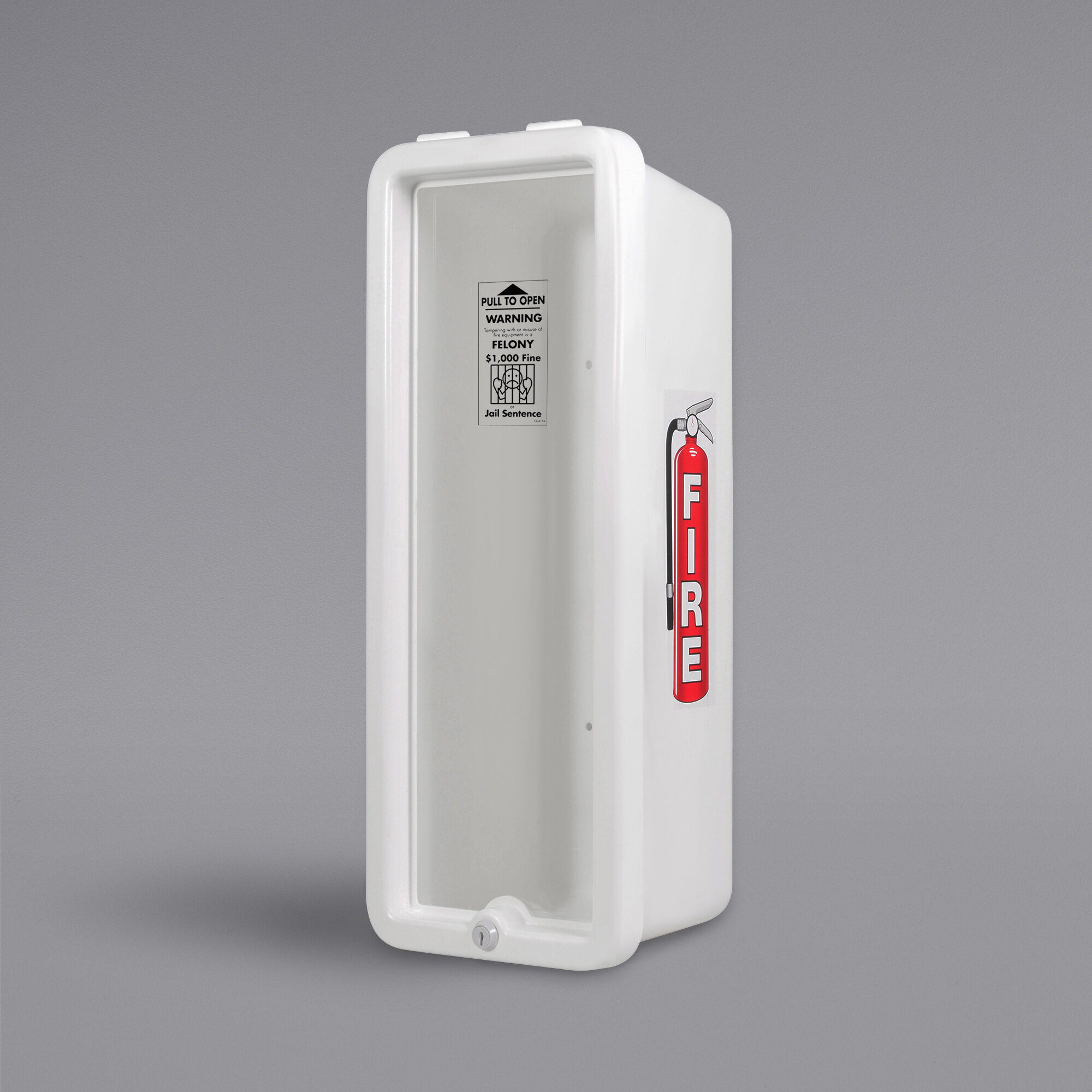 Cato 11001P Island Chief White SurfaceMounted Fire Extinguisher